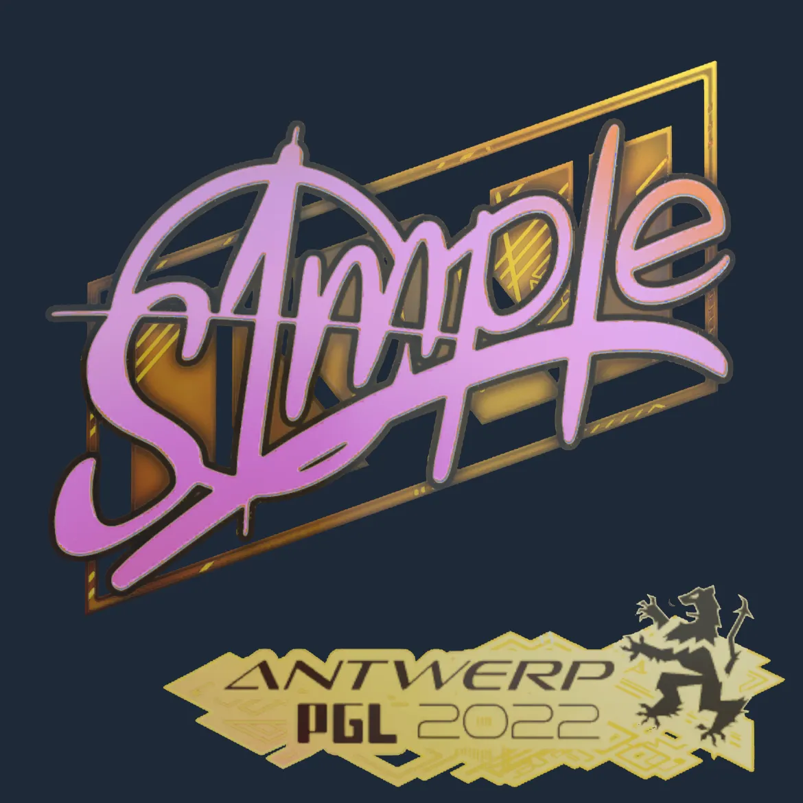 Sticker | s1mple (Holo) | Antwerp 2022
