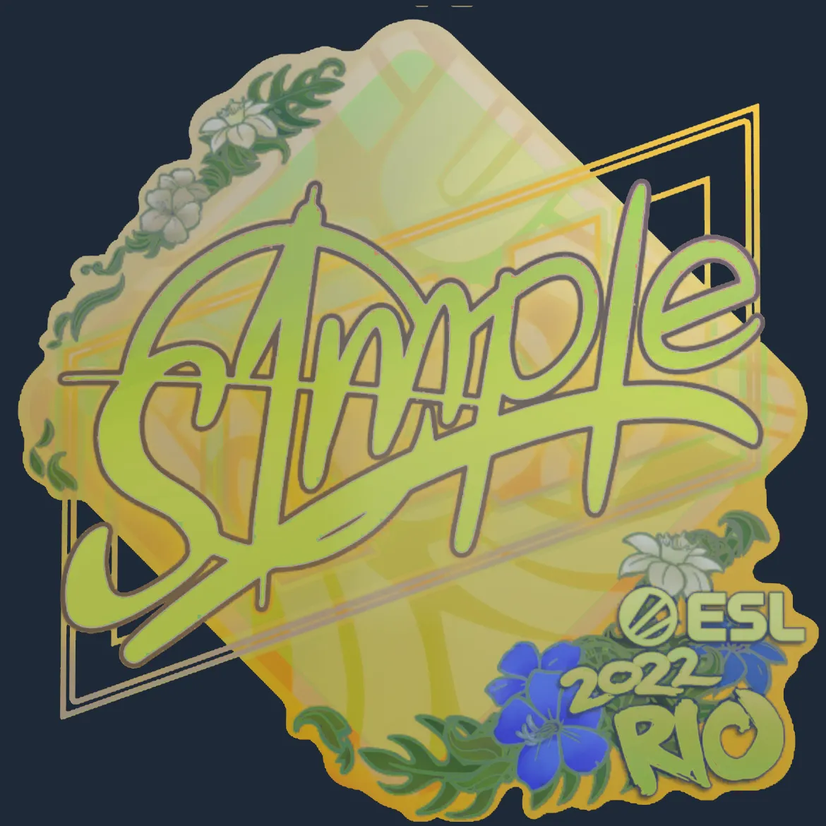 Sticker | s1mple (Holo) | Rio 2022