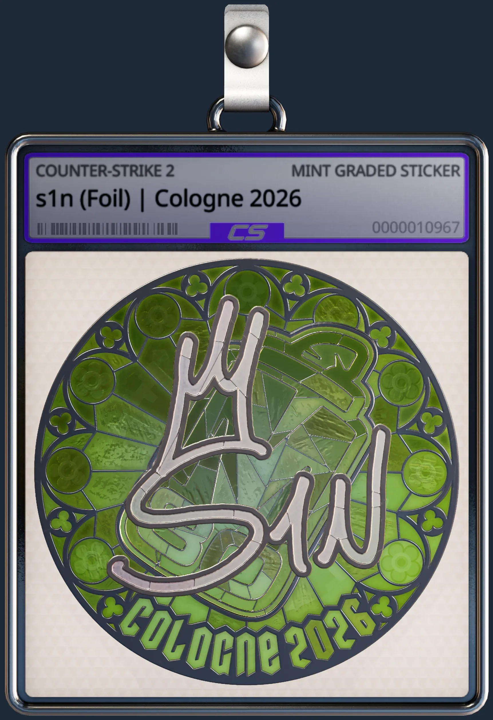 Sticker | s1n (Foil) | Cologne 2026