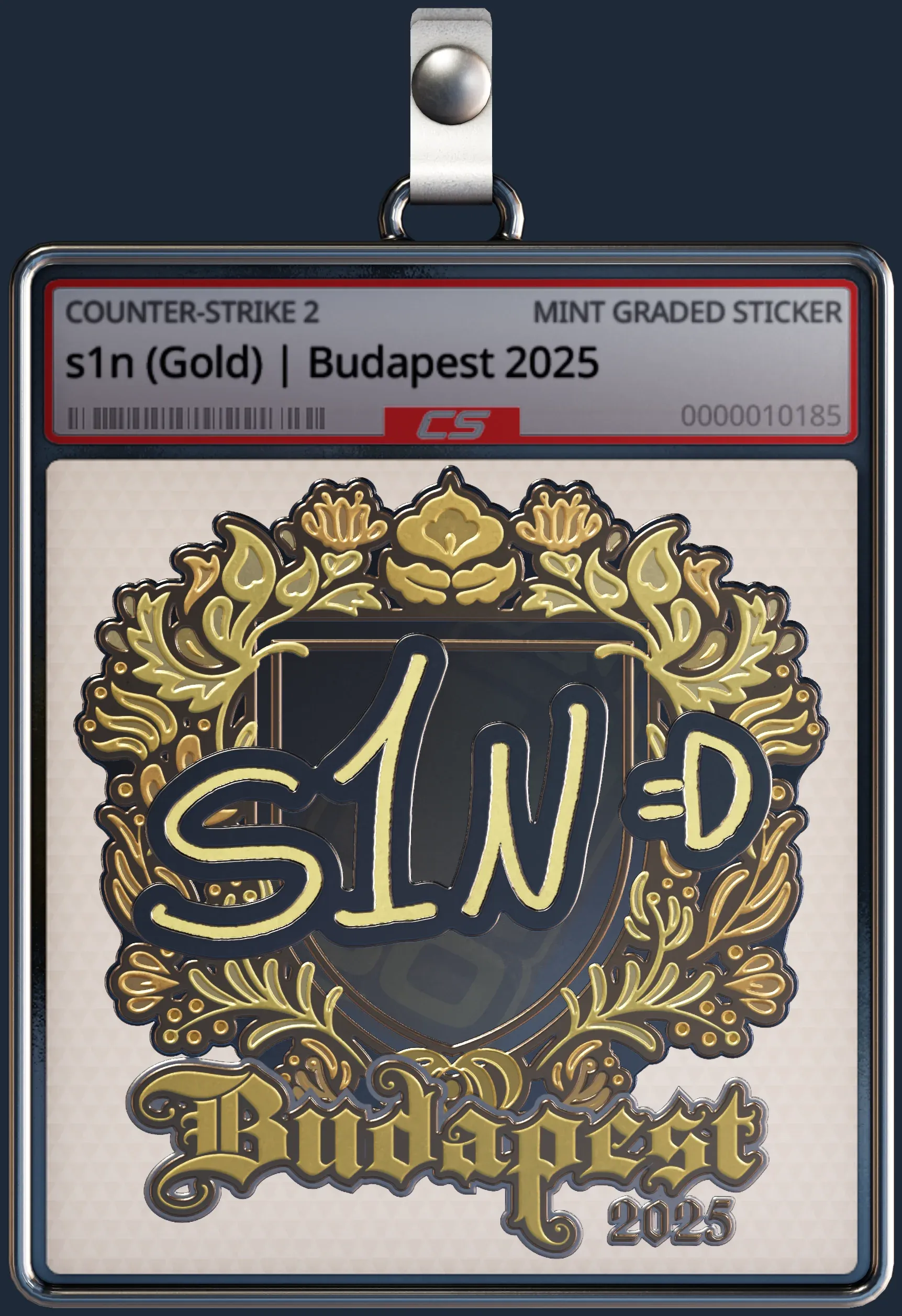 Купить Наклейка | s1n (золотая) | Будапешт-2025 по цене от 2784 ...