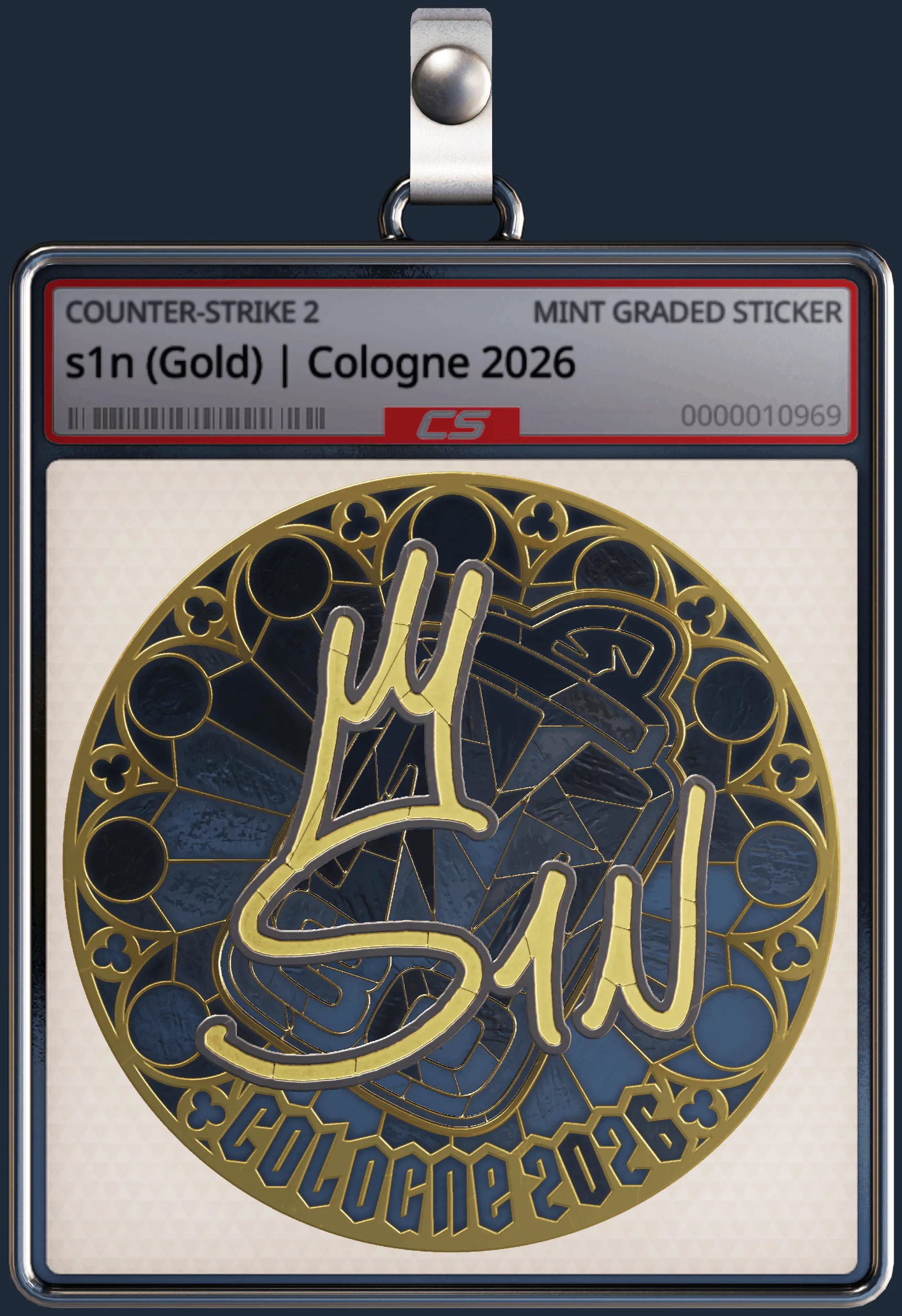 Sticker | s1n (Gold) | Cologne 2026 Sticker | s1n (Gold) | Cologne 2026