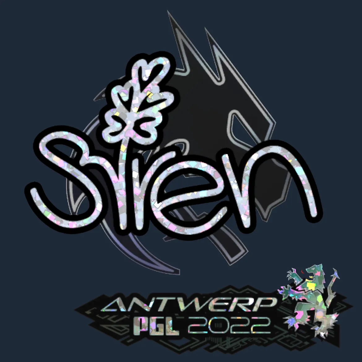 Sticker | S1ren (Glitter) | Antwerp 2022