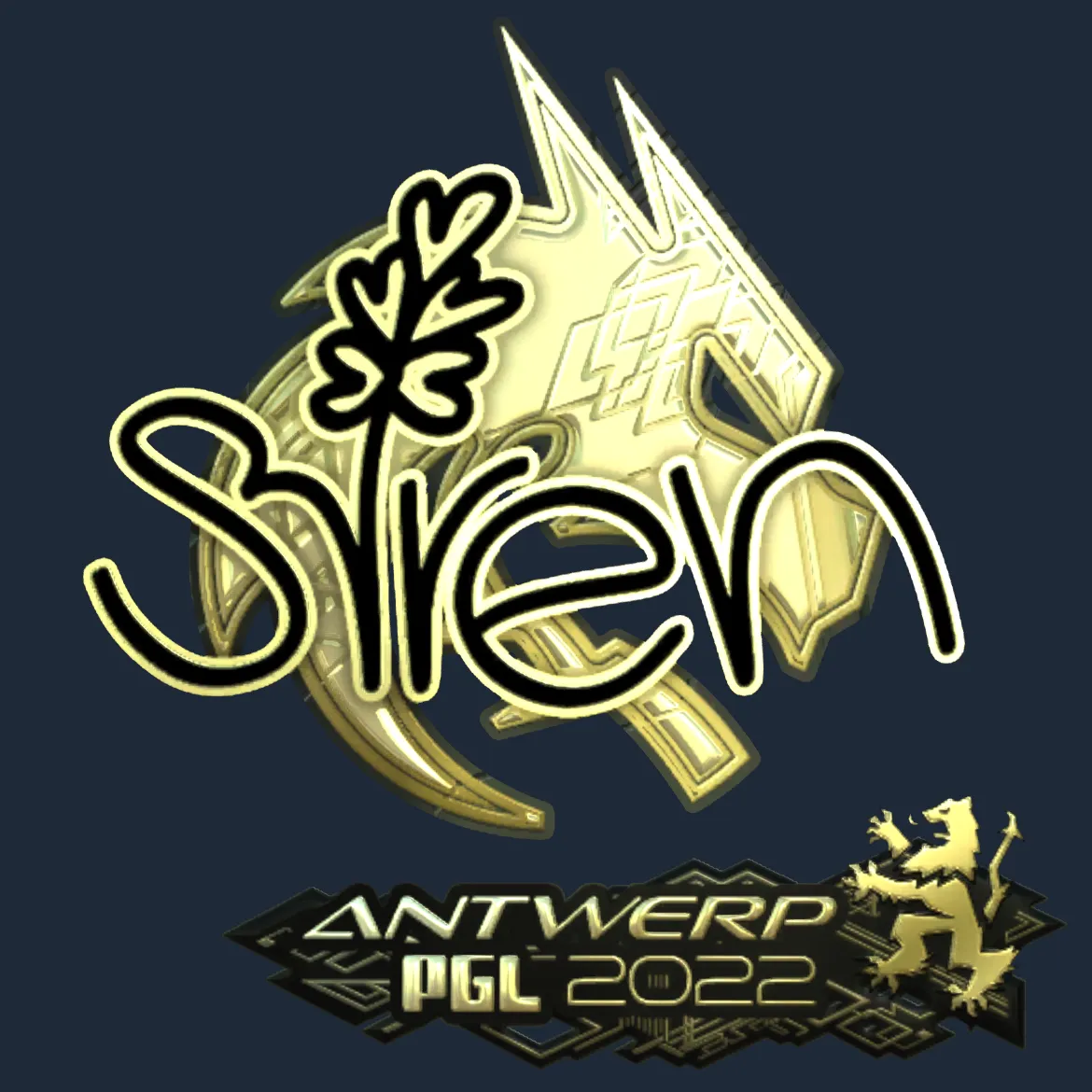 Sticker | S1ren (Gold) | Antwerp 2022
