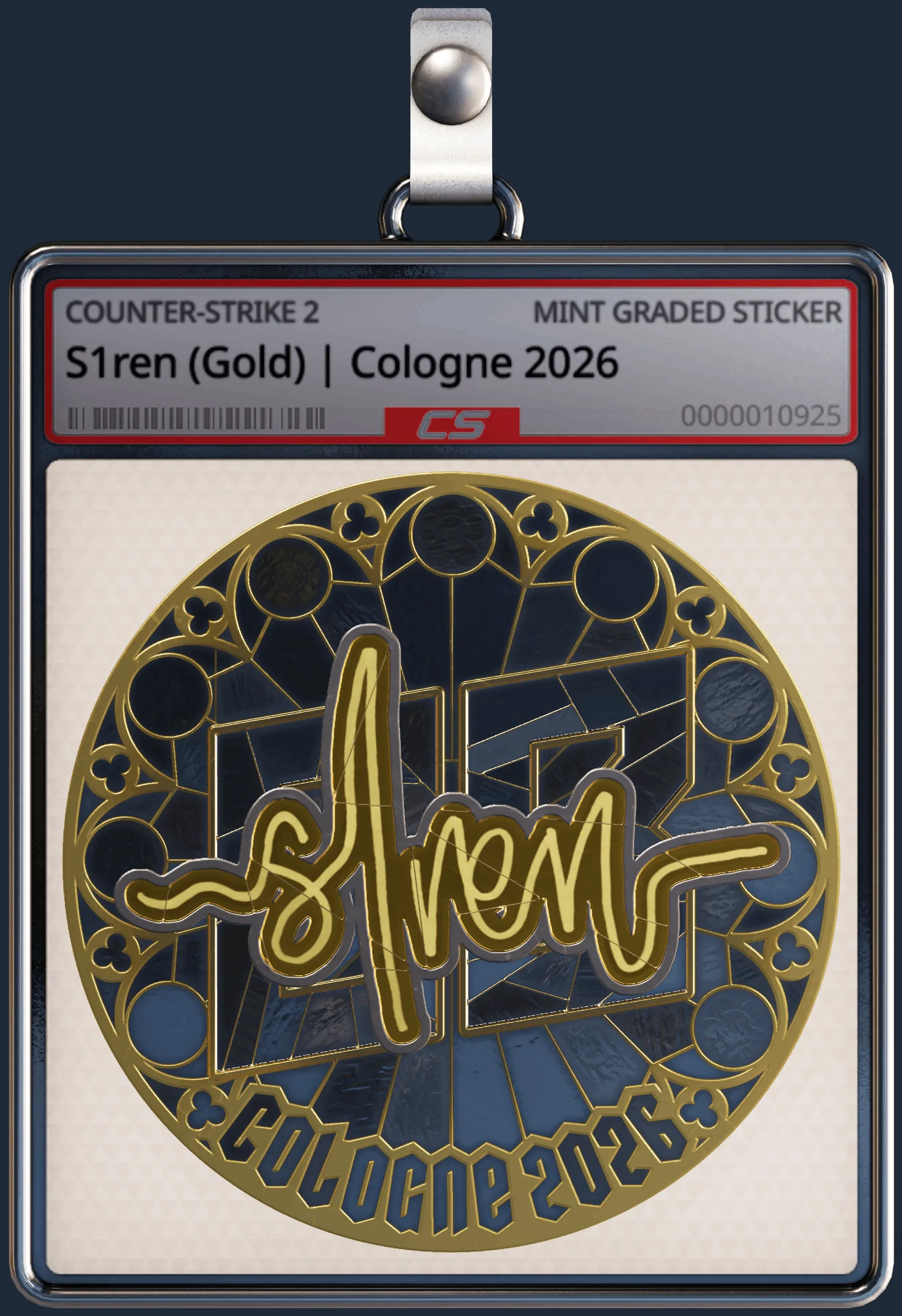 Sticker | S1ren (Gold) | Cologne 2026