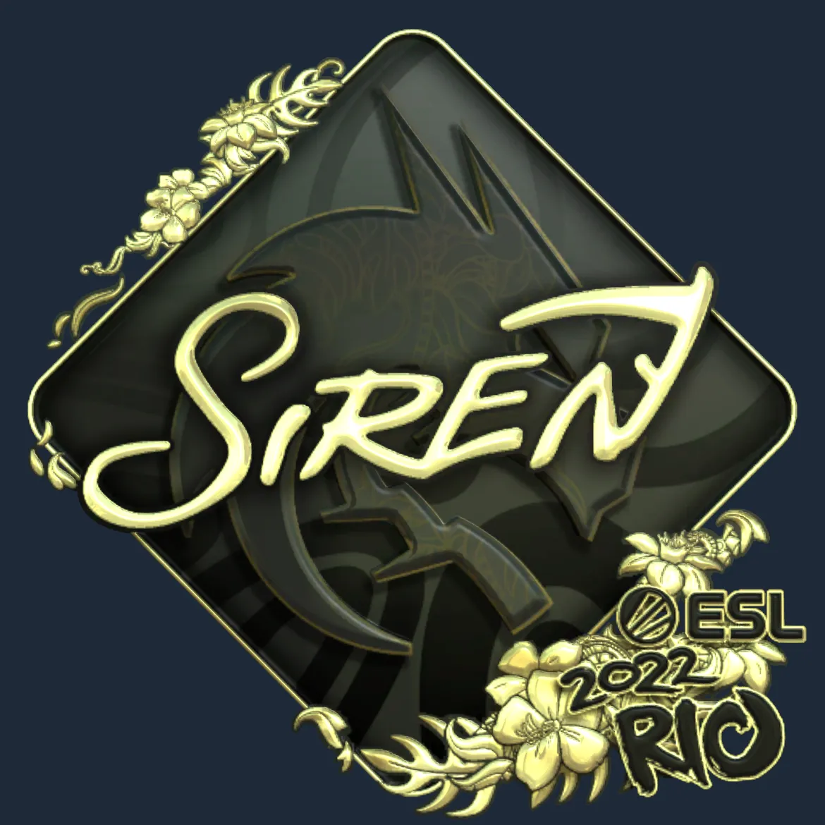 Sticker | S1ren (Gold) | Rio 2022