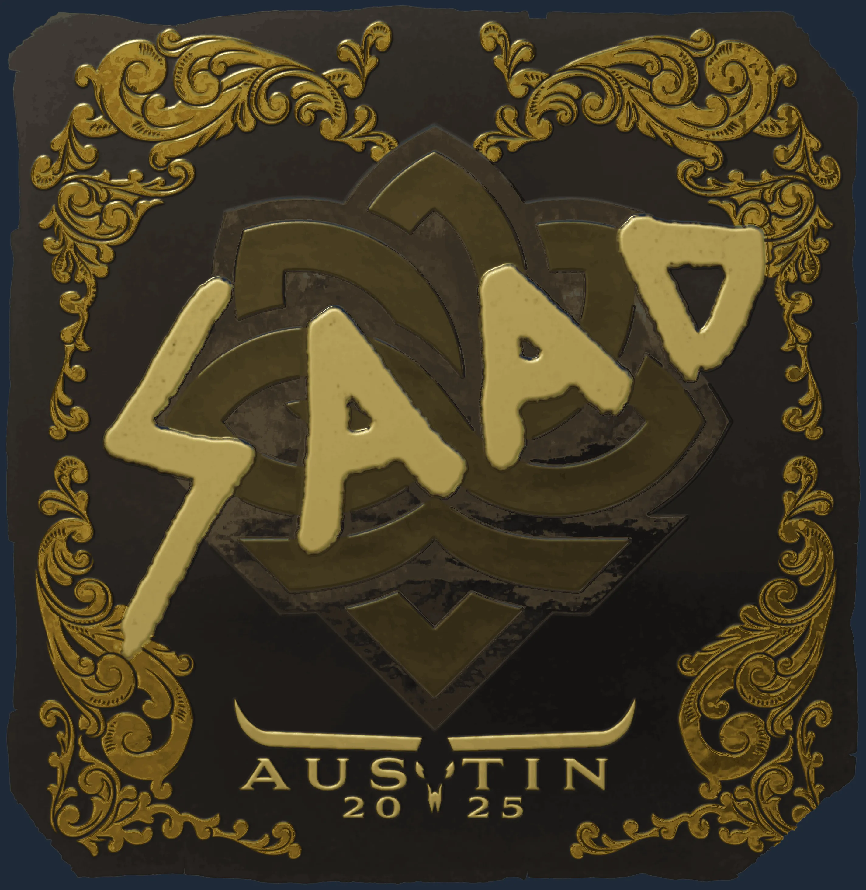 Sticker | saadzin (Gold) | Austin 2025