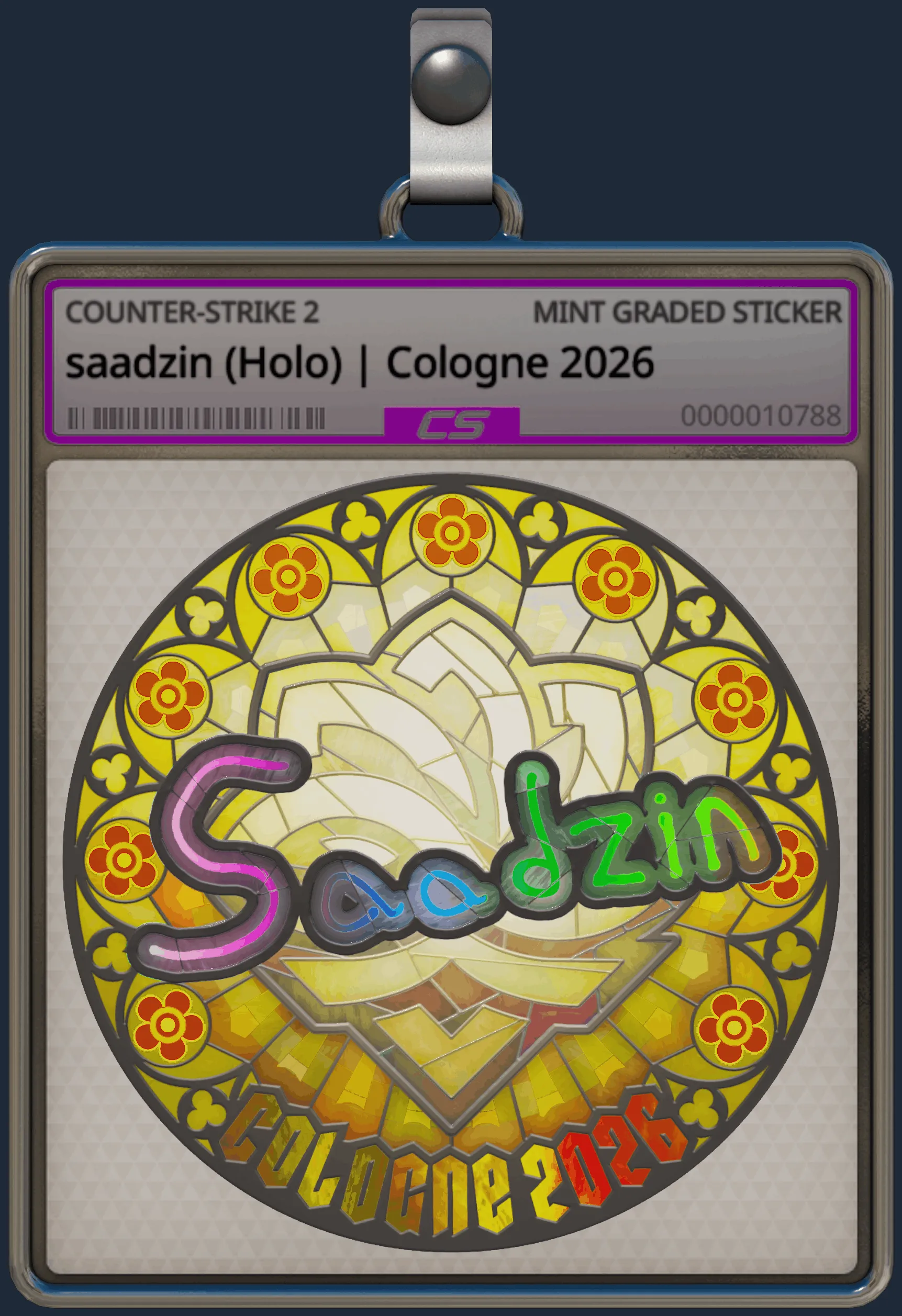 Sticker | saadzin (Holo) | Cologne 2026