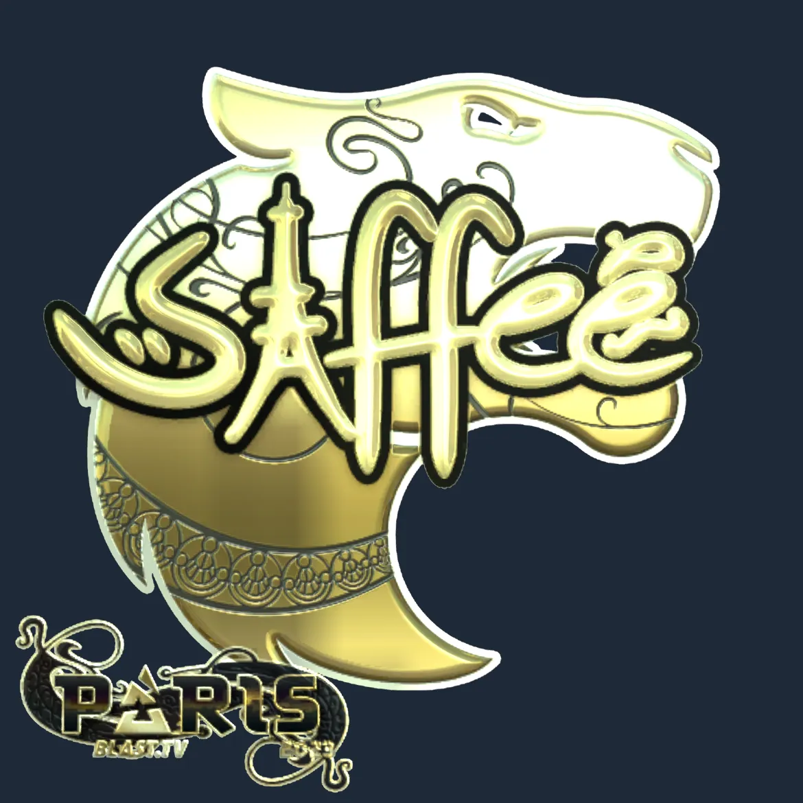Sticker | saffee (Gold) | Paris 2023
