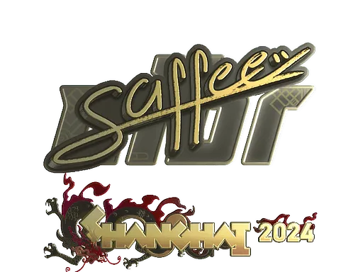Sticker | saffee (Gold) | Shanghai 2024