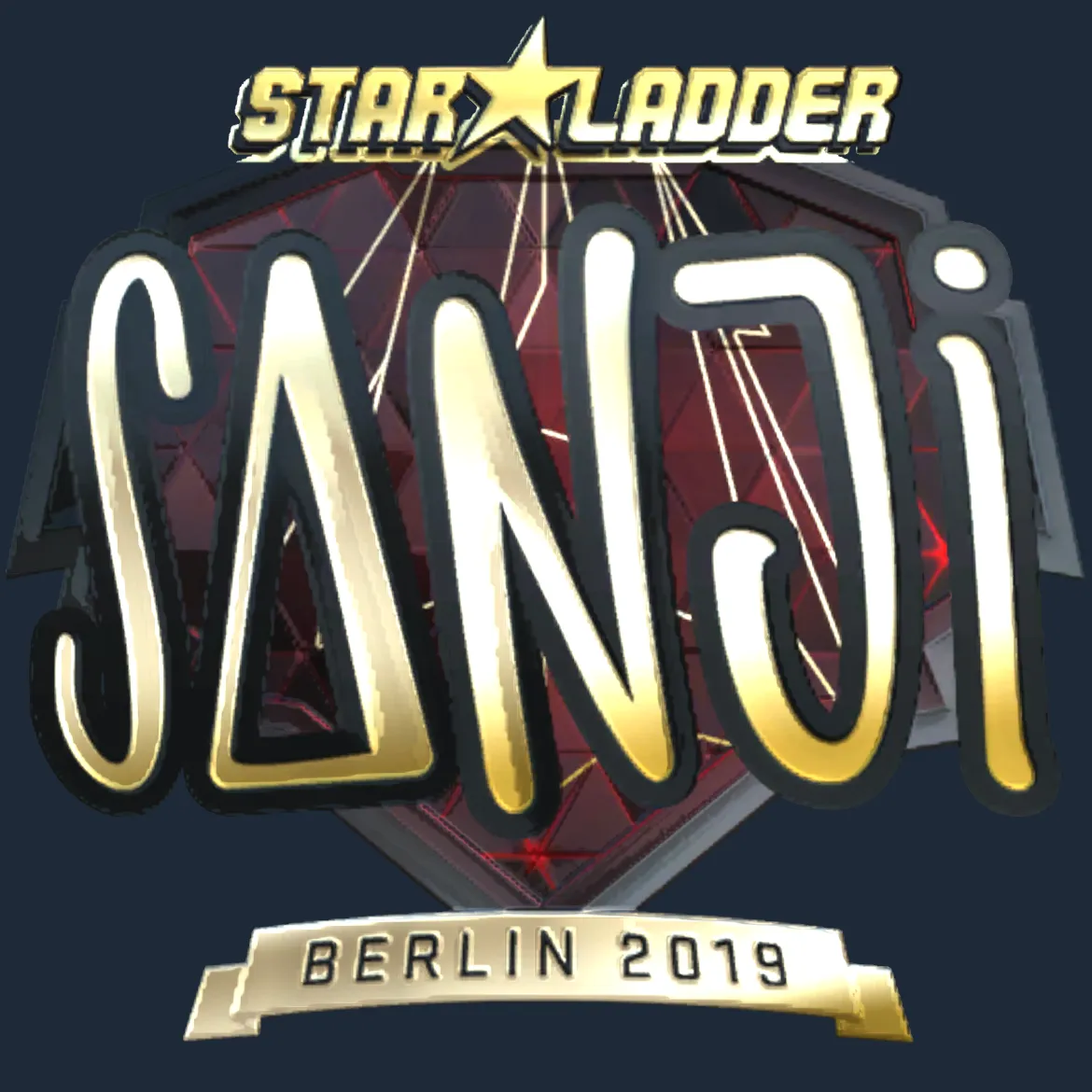 Sticker | SANJI (Gold) | Berlin 2019