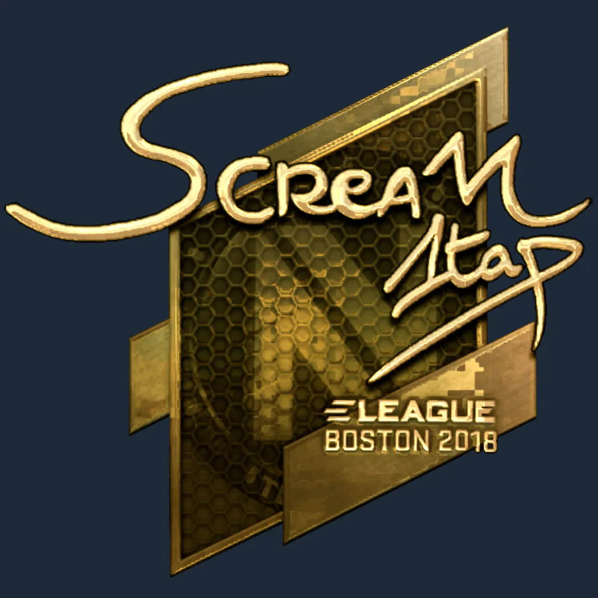 Sticker | ScreaM (Gold) | Boston 2018