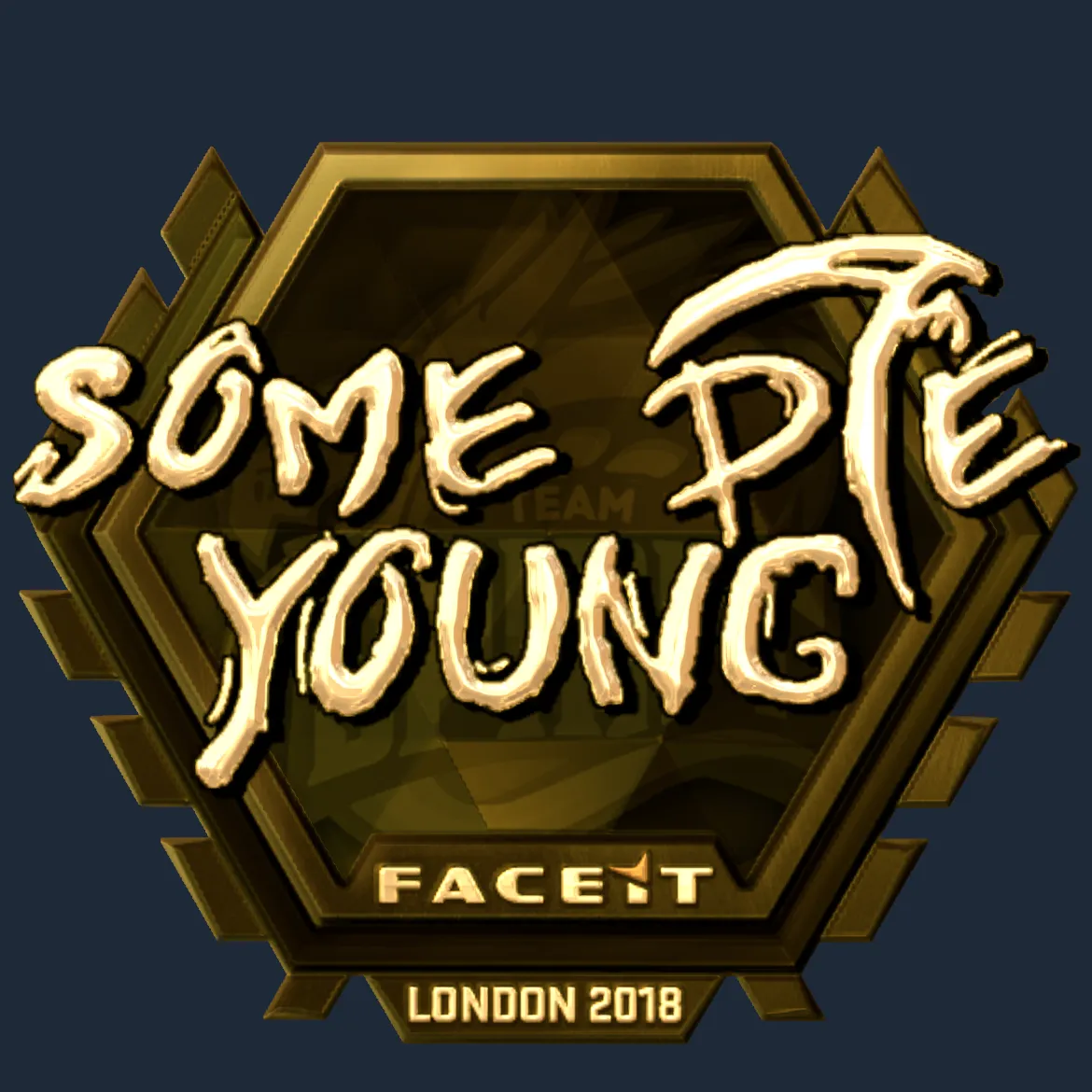 Sticker | sdy (Gold) | London 2018