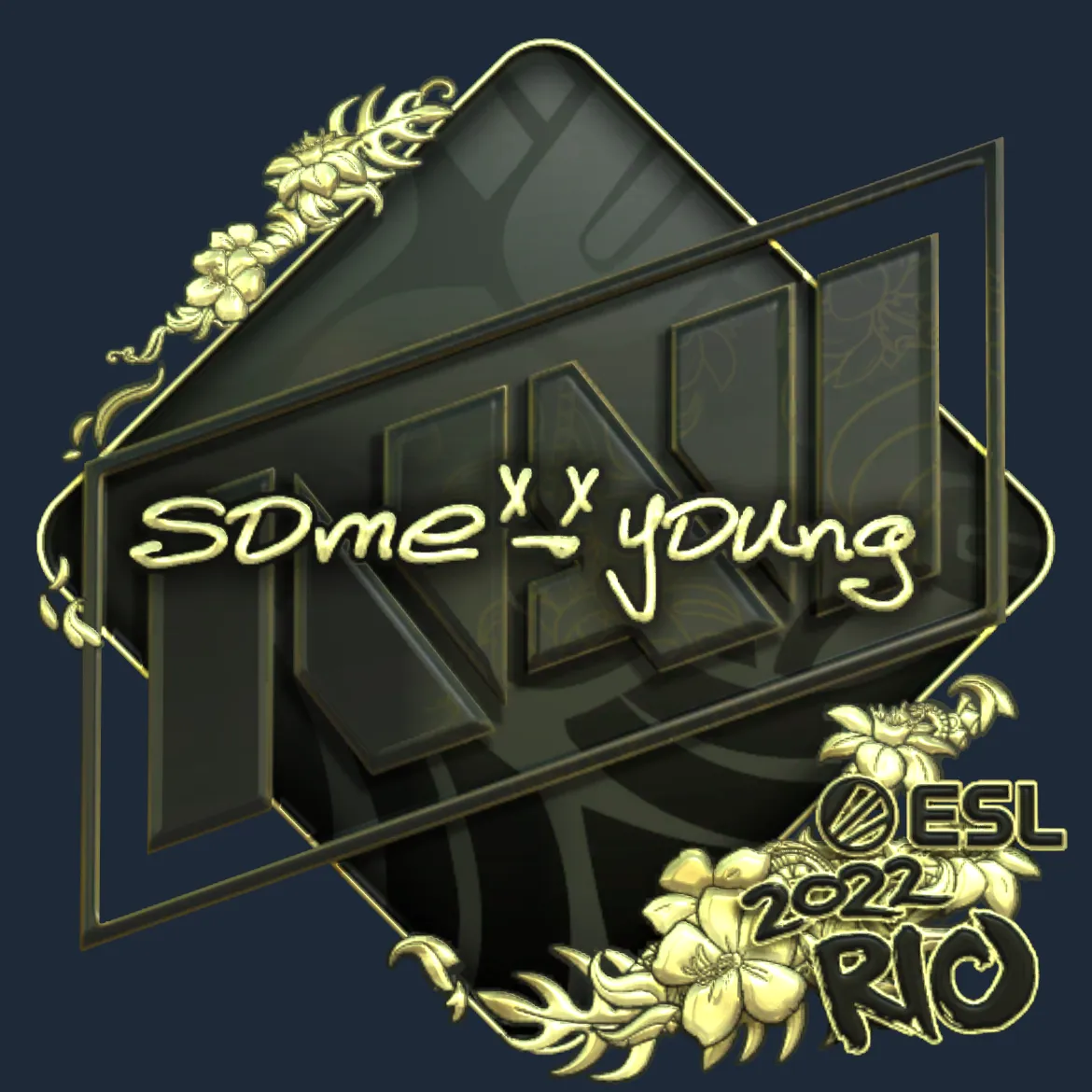 Sticker | sdy (Gold) | Rio 2022