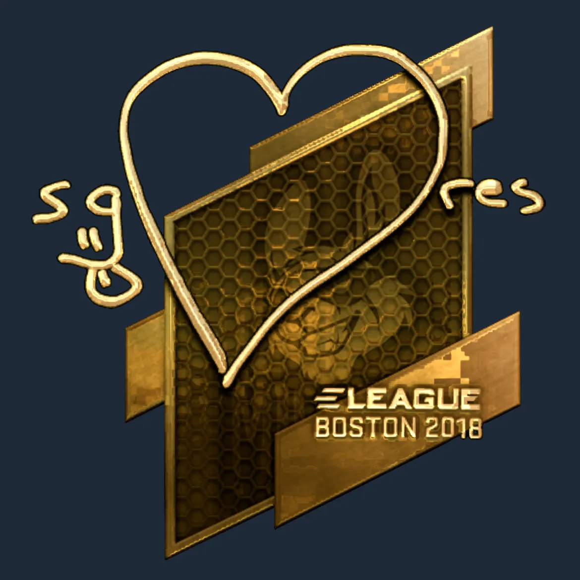 Sticker | seang@res (Gold) | Boston 2018