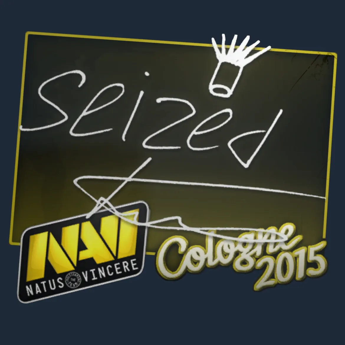 Sticker | seized | Cologne 2015
