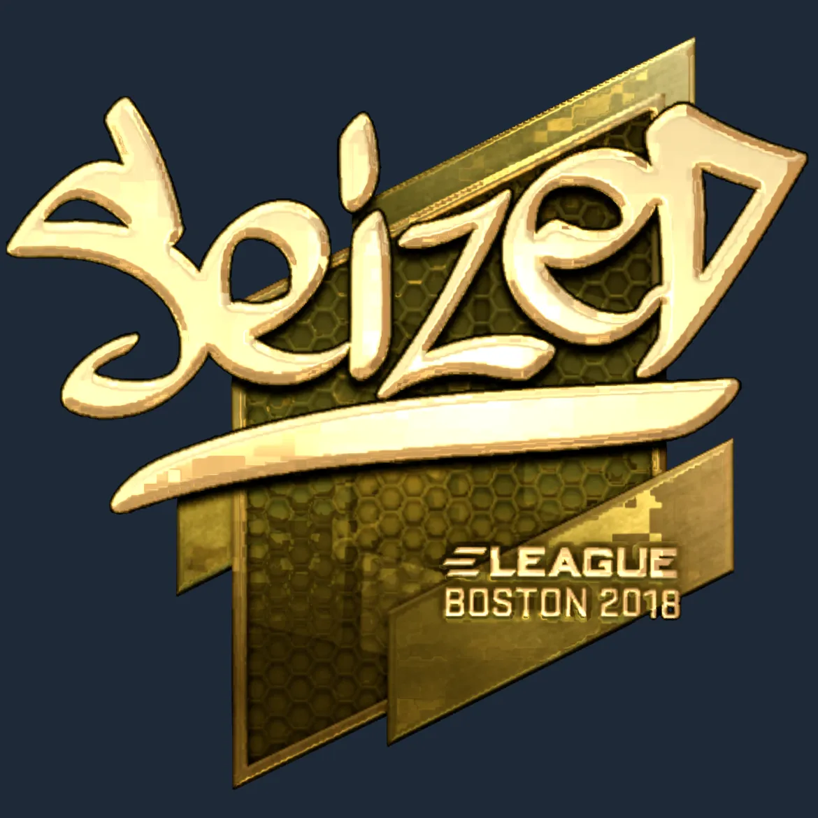 Sticker | seized (Gold) | Boston 2018