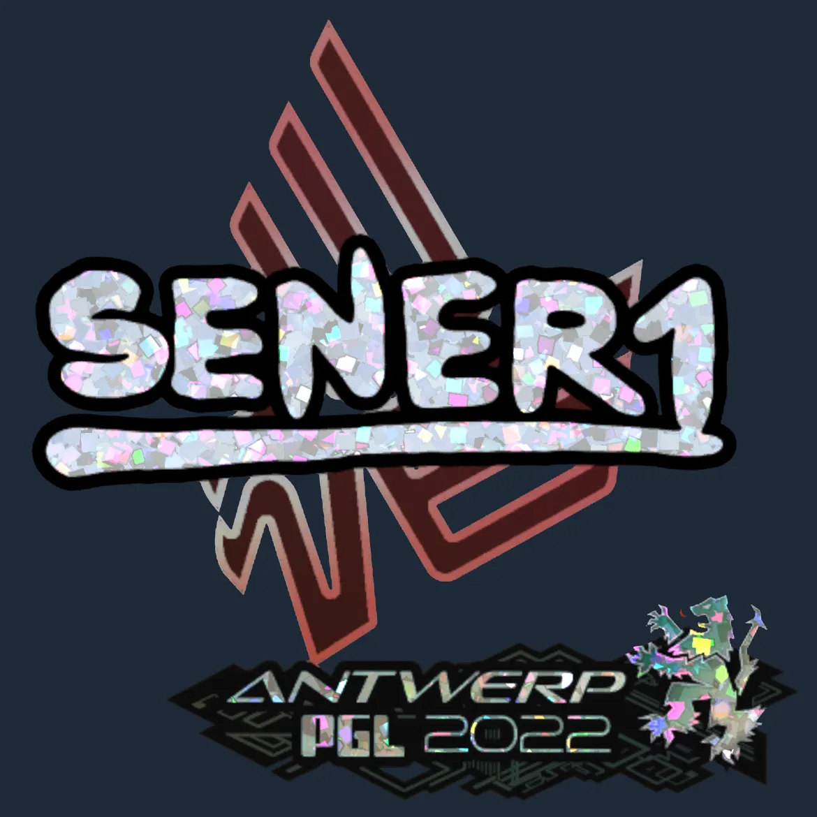 Sticker | SENER1 (Glitter) | Antwerp 2022