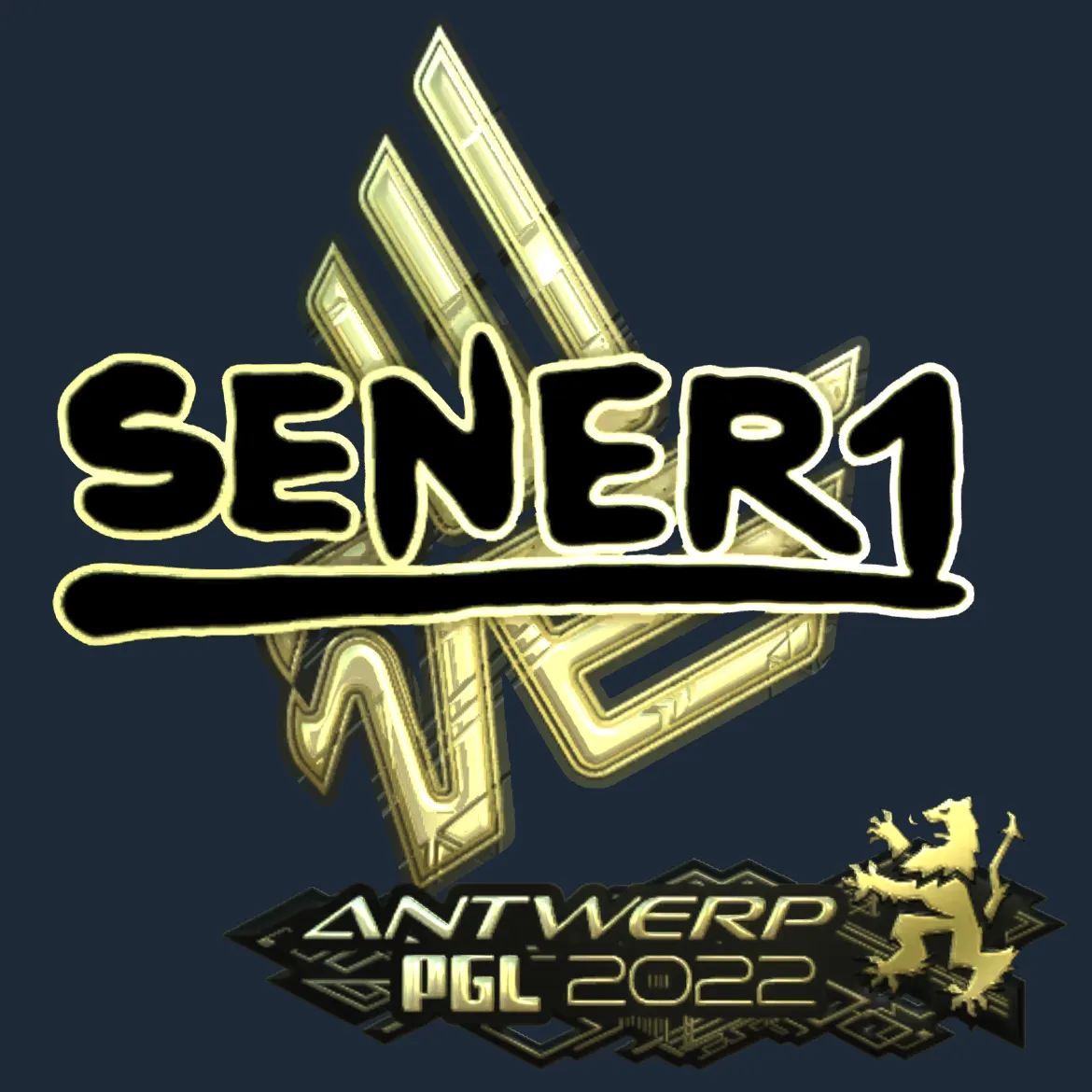 Sticker | SENER1 (Gold) | Antwerp 2022