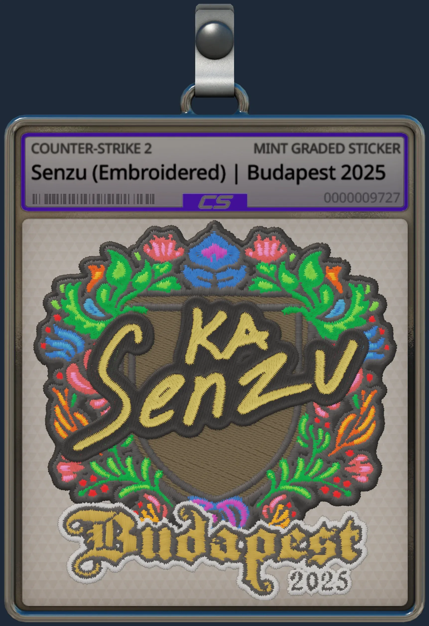 Sticker | Senzu (Embroidered) | Budapest 2025