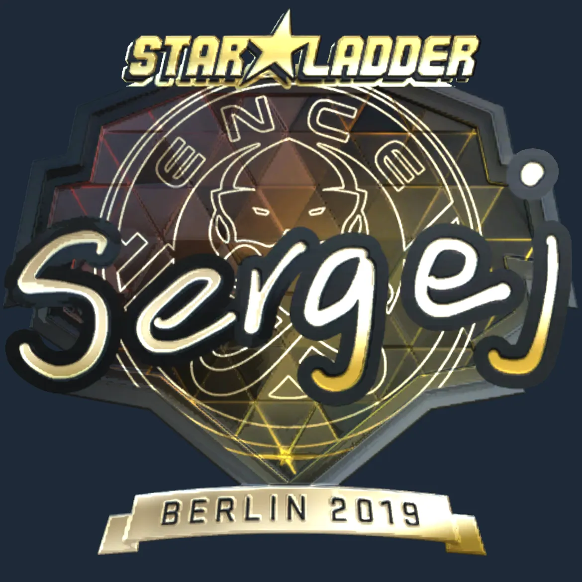 Sticker | sergej (Gold) | Berlin 2019