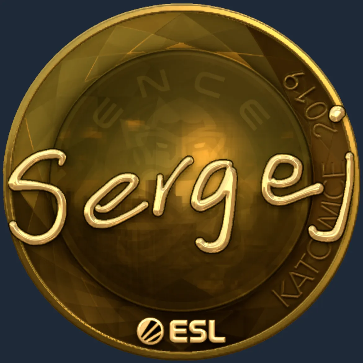 Sticker | sergej (Gold) | Katowice 2019