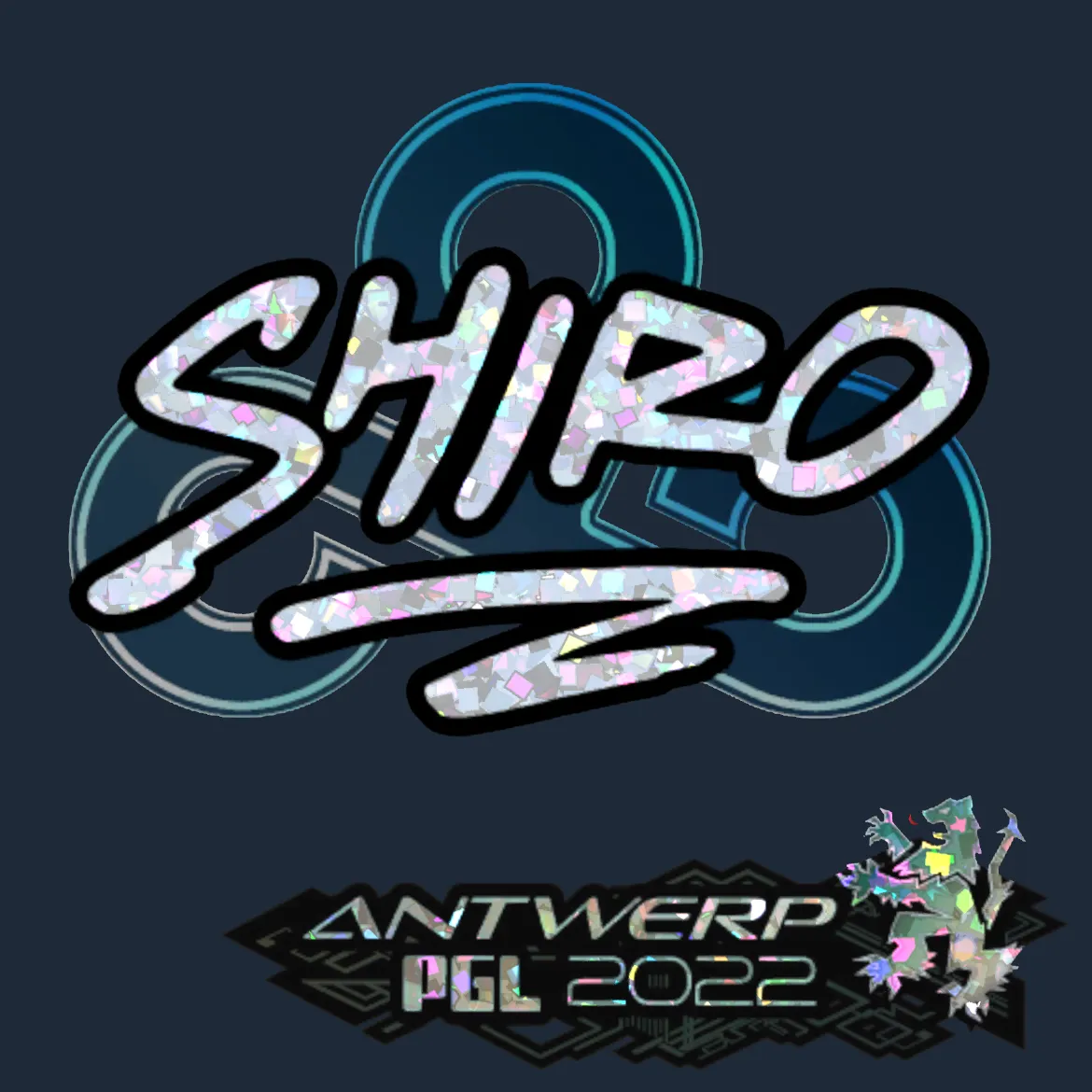 Sticker | sh1ro (Glitter) | Antwerp 2022