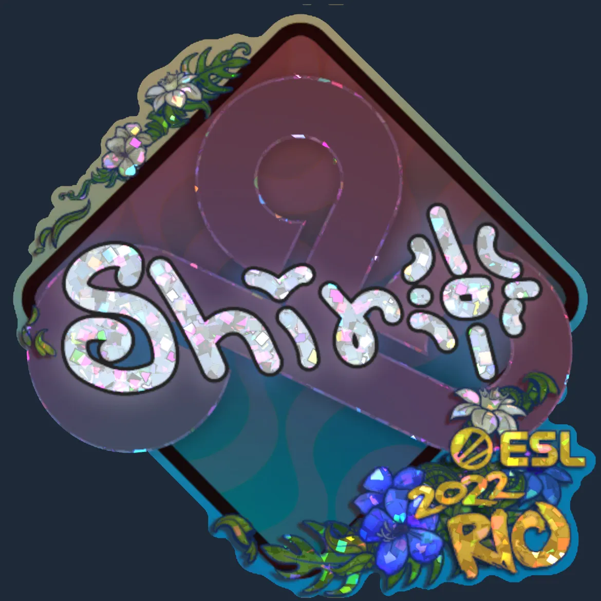 Sticker | sh1ro (Glitter) | Rio 2022