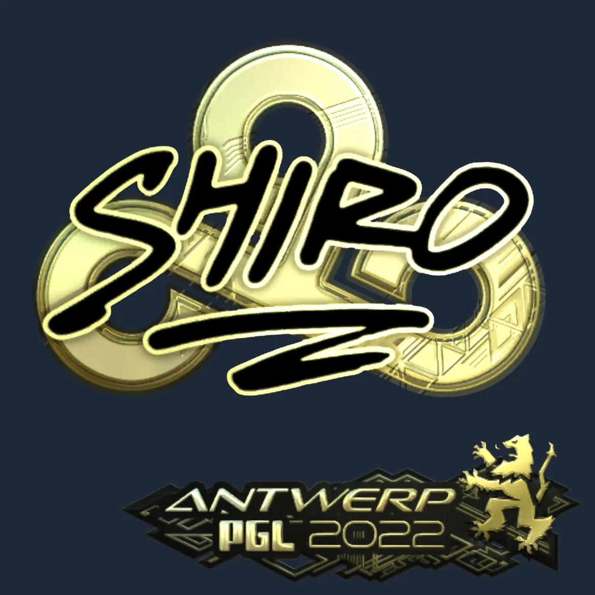 Sticker | sh1ro (Gold) | Antwerp 2022