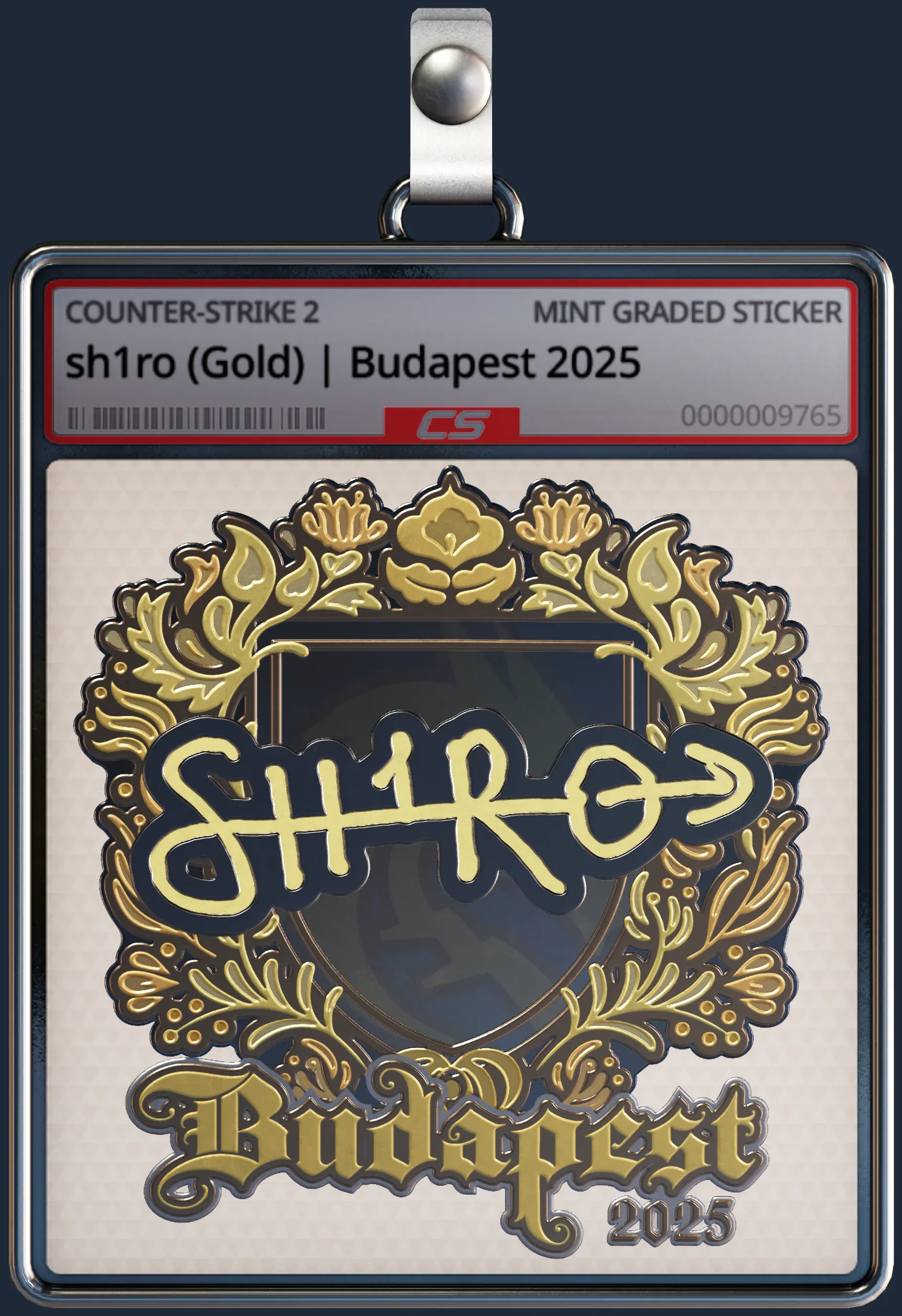 Sticker | sh1ro (Gold) | Budapest 2025