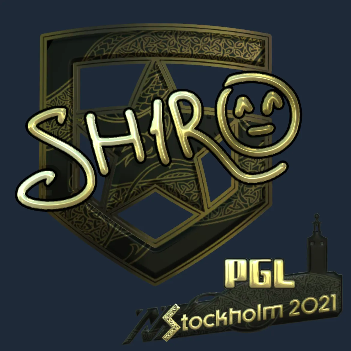 Sticker | sh1ro (Gold) | Stockholm 2021