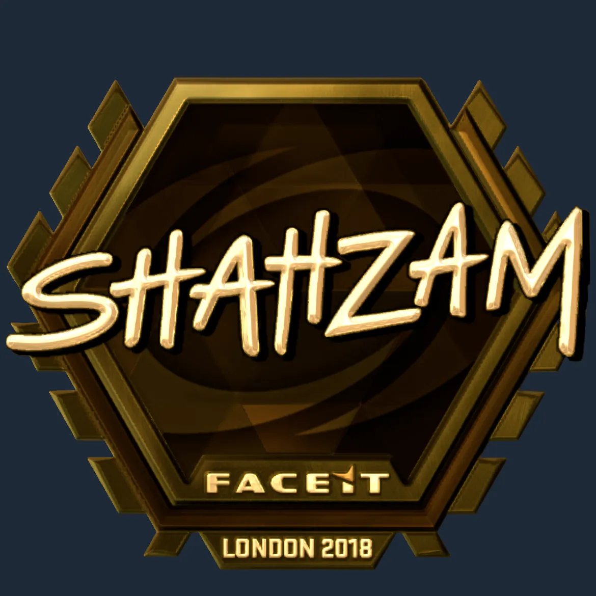 Sticker | ShahZaM (Gold) | London 2018