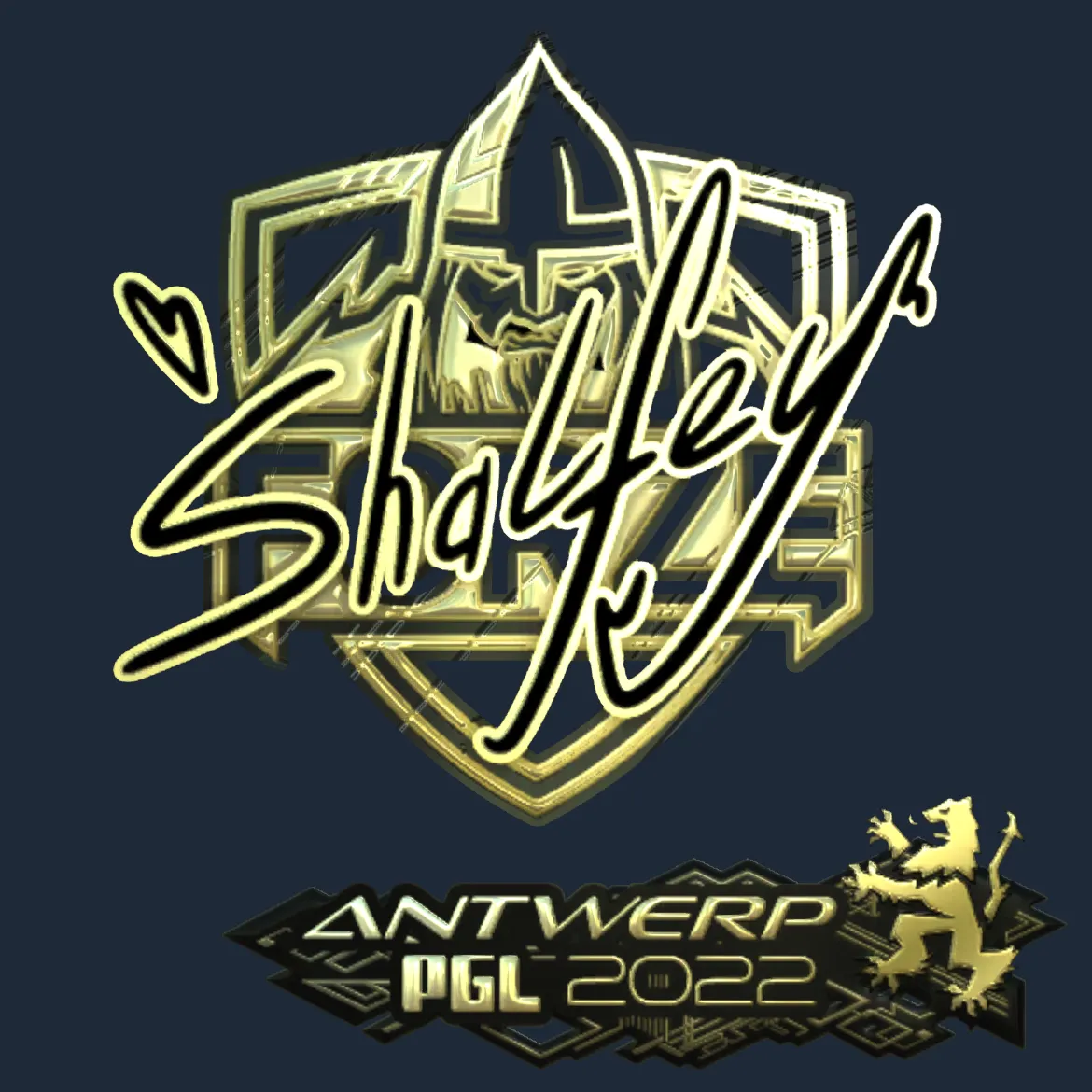 Sticker | shalfey (Gold) | Antwerp 2022