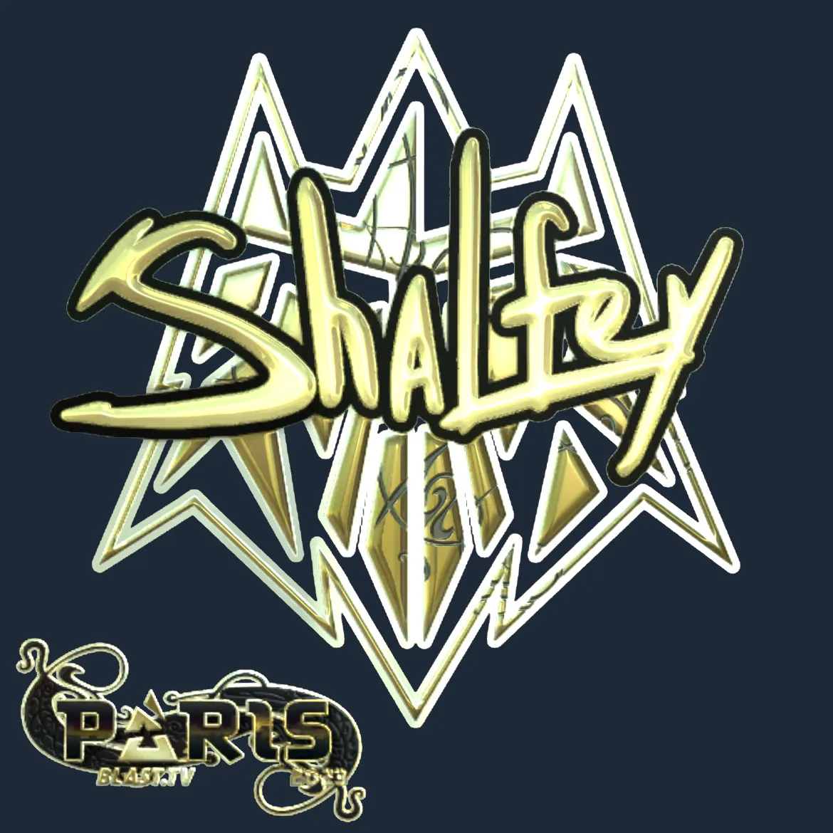Sticker | shalfey (Gold) | Paris 2023