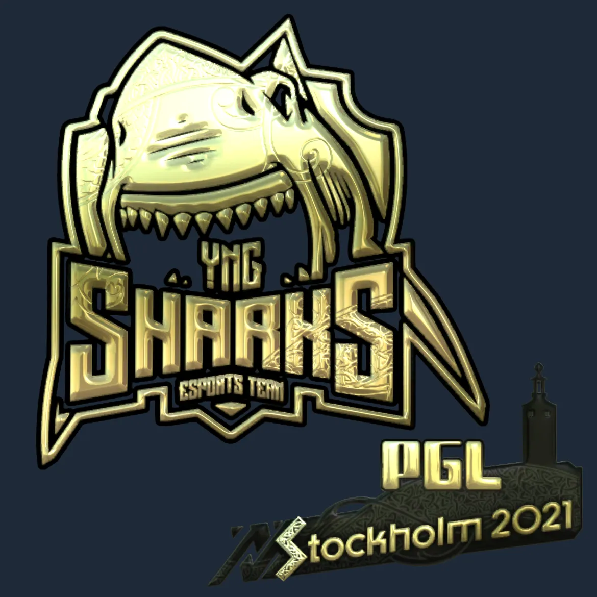 Sticker | Sharks Esports (Gold) | Stockholm 2021