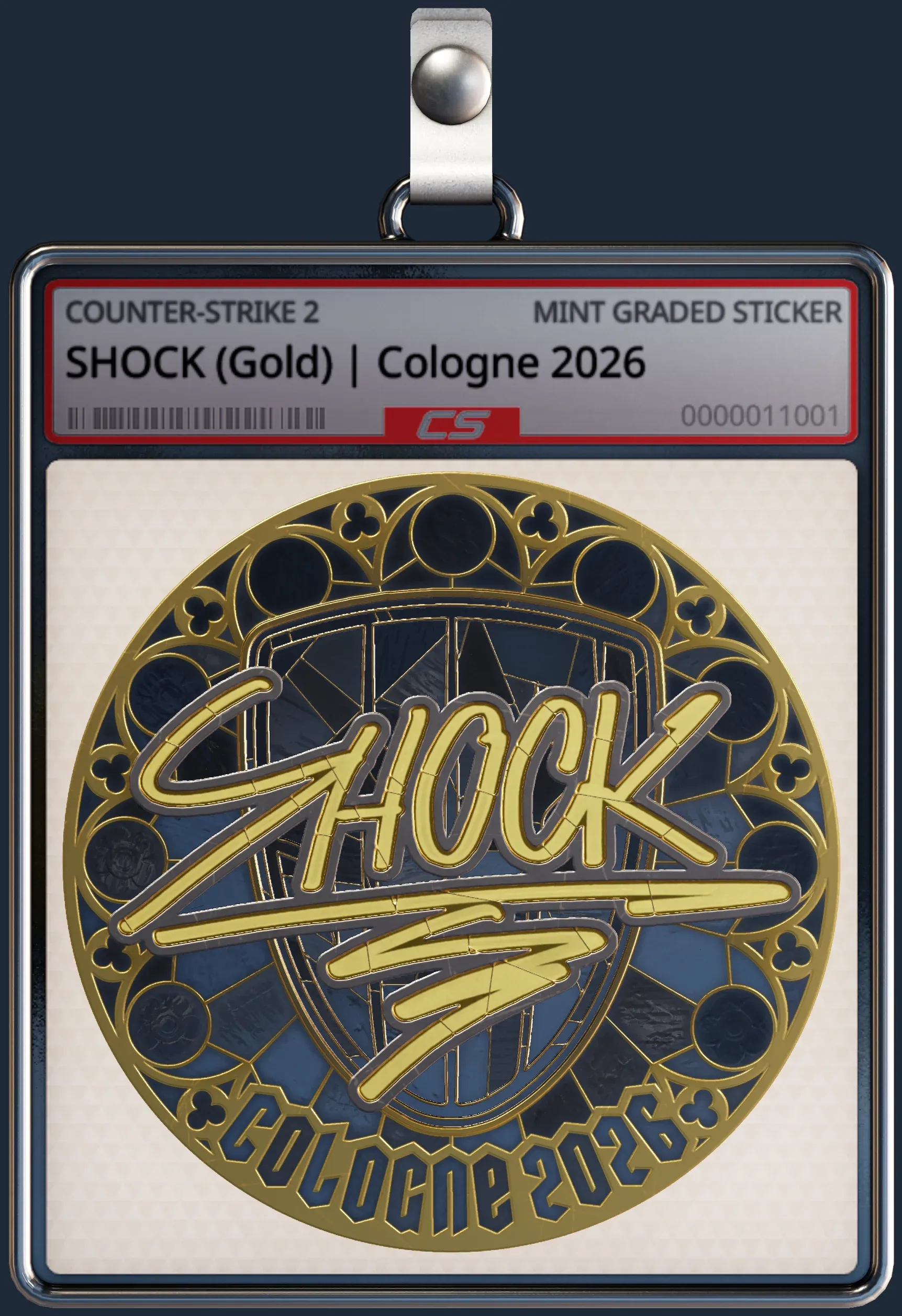 Sticker | SHOCK (Gold) | Cologne 2026