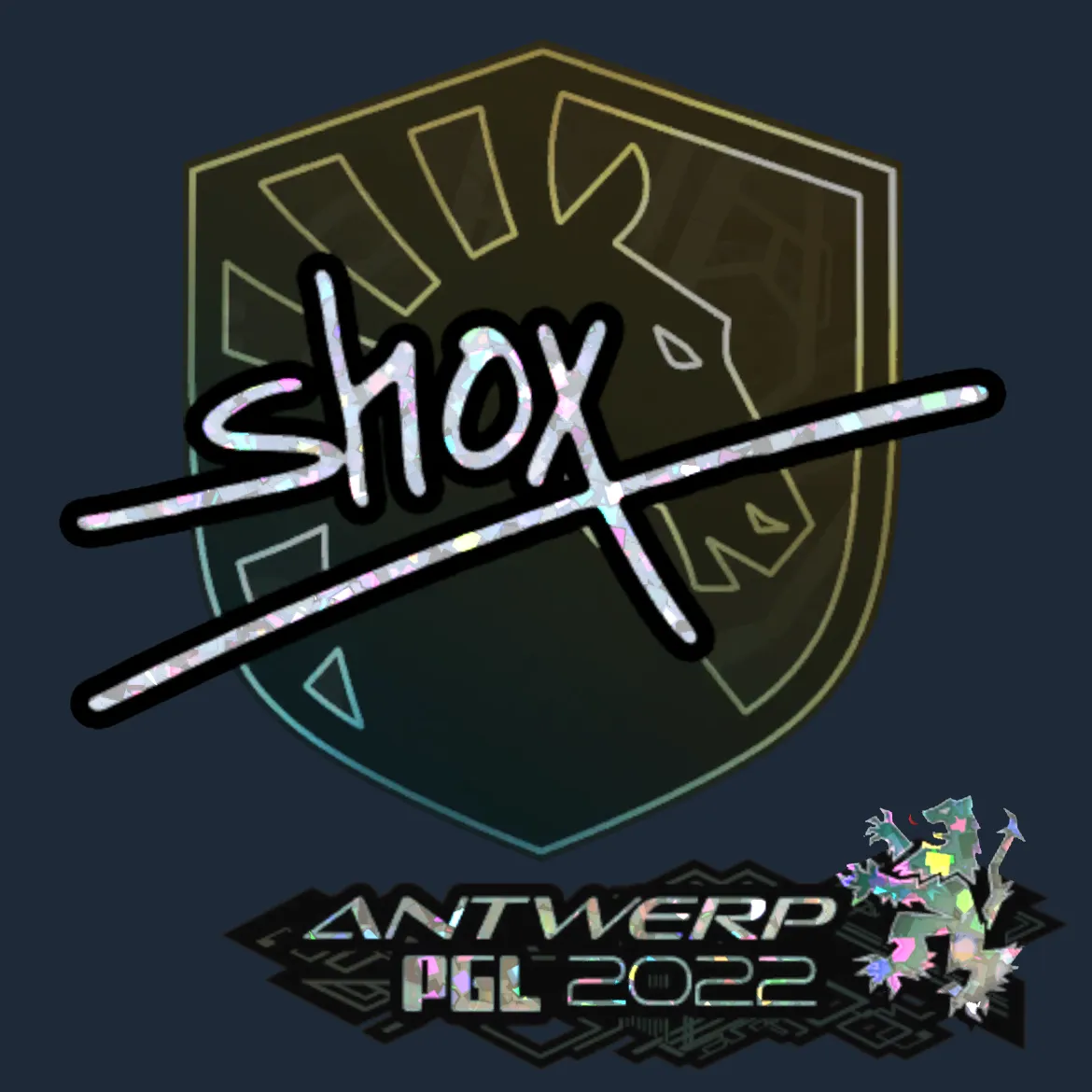 Sticker | shox (Glitter) | Antwerp 2022