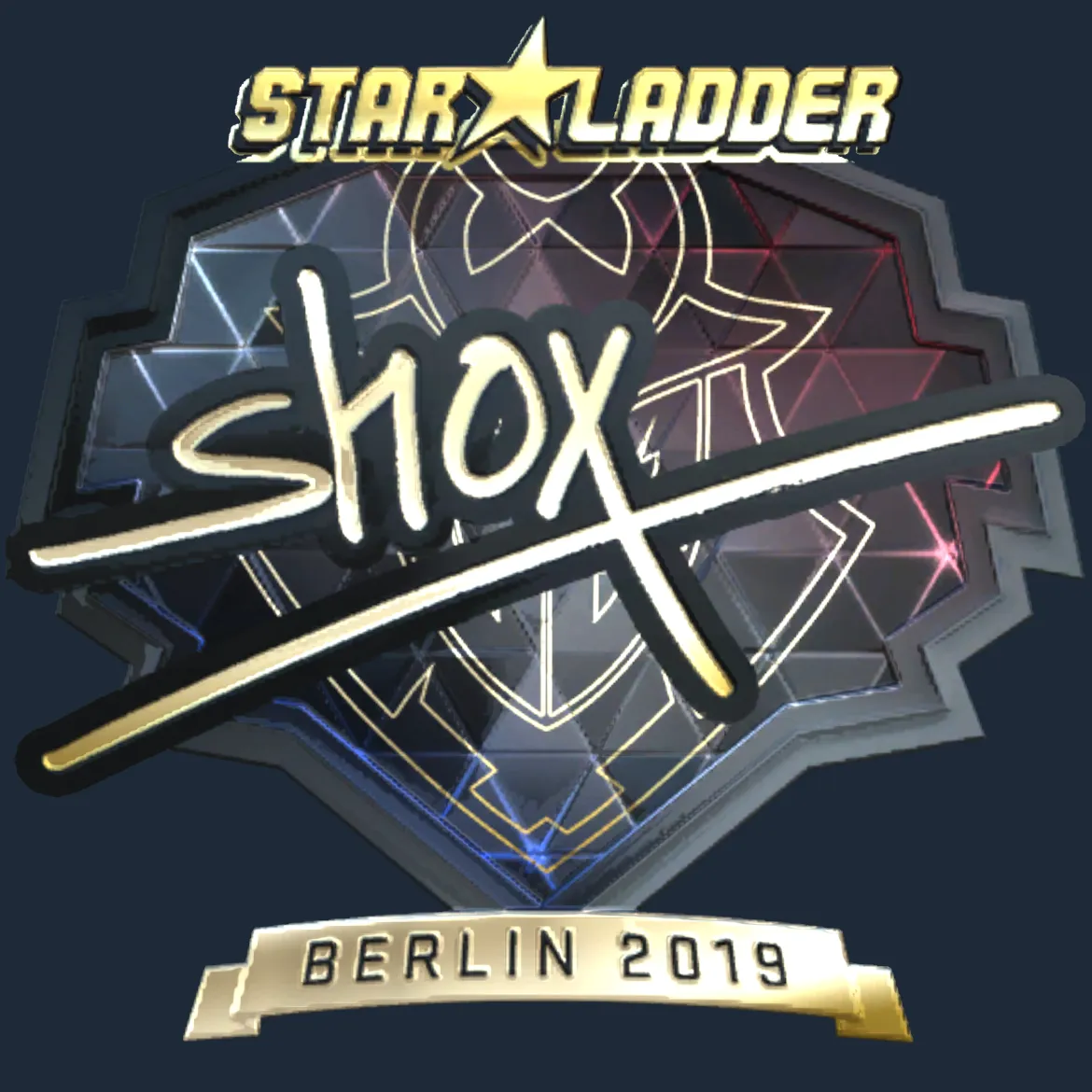 Sticker | shox (Gold) | Berlin 2019
