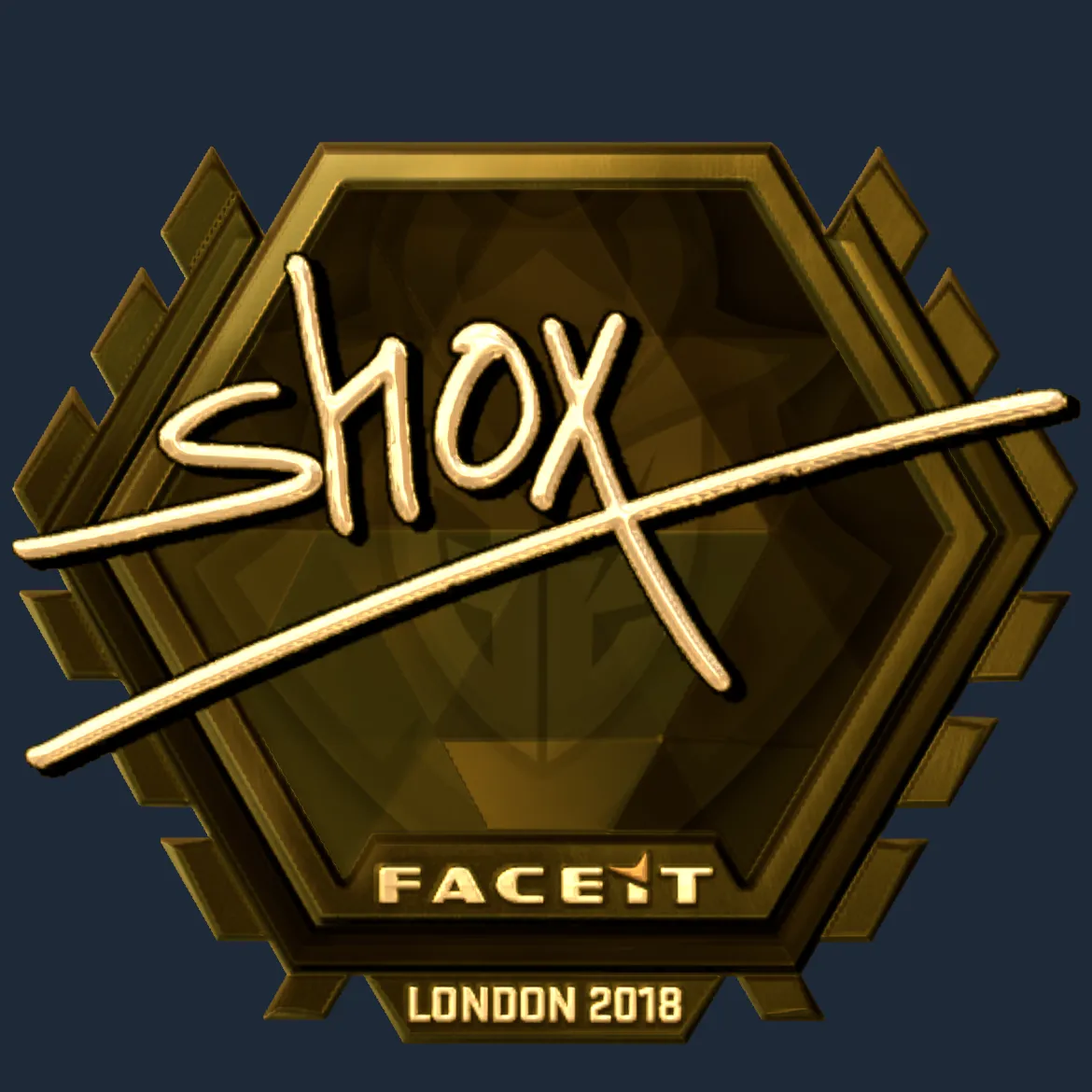Sticker | shox (Gold) | London 2018