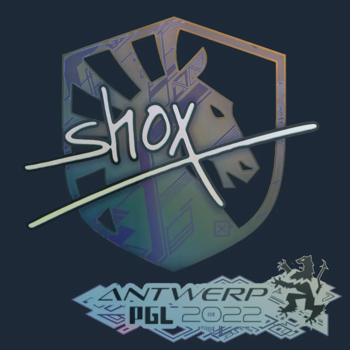 Sticker | shox (Holo) | Antwerp 2022