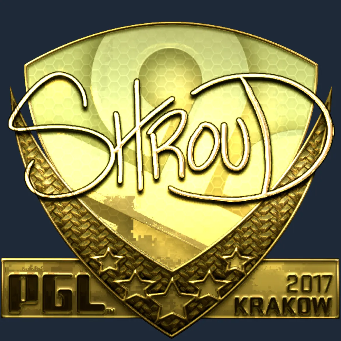 Sticker | shroud (Gold) | Krakow 2017