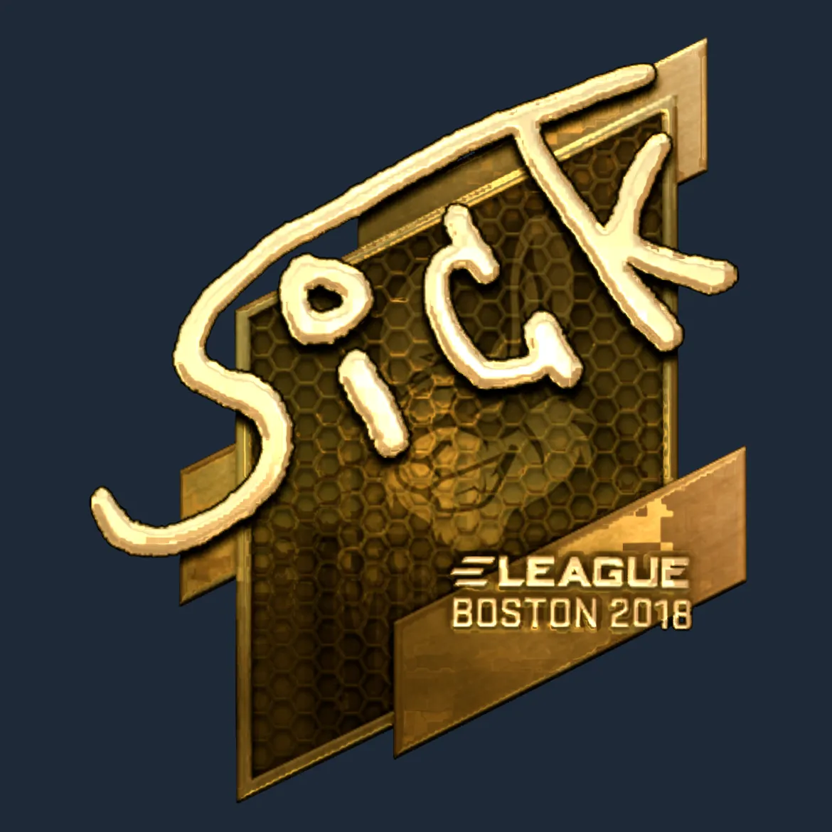 Sticker | SicK (Gold) | Boston 2018