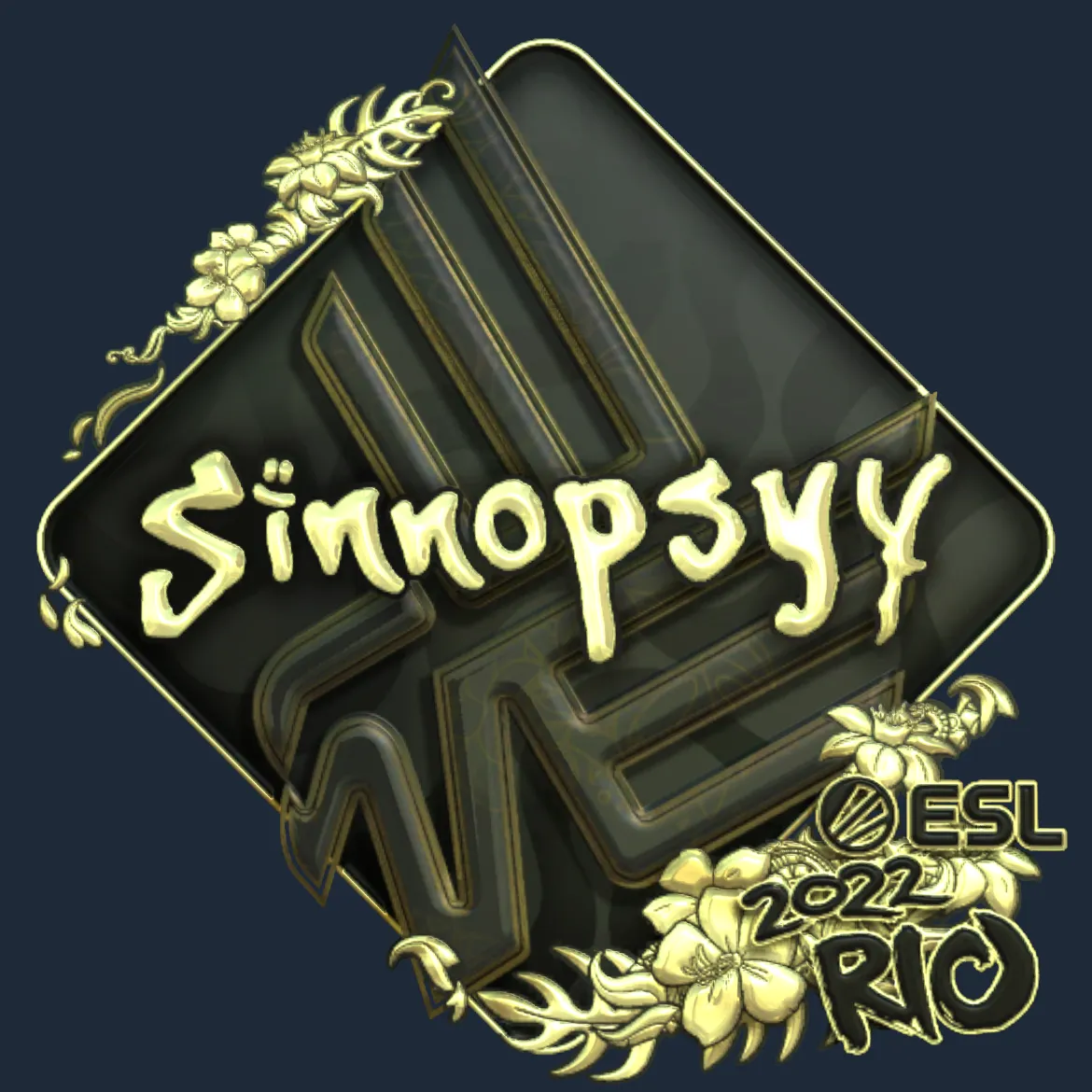 Sticker | sinnopsyy (Gold) | Rio 2022