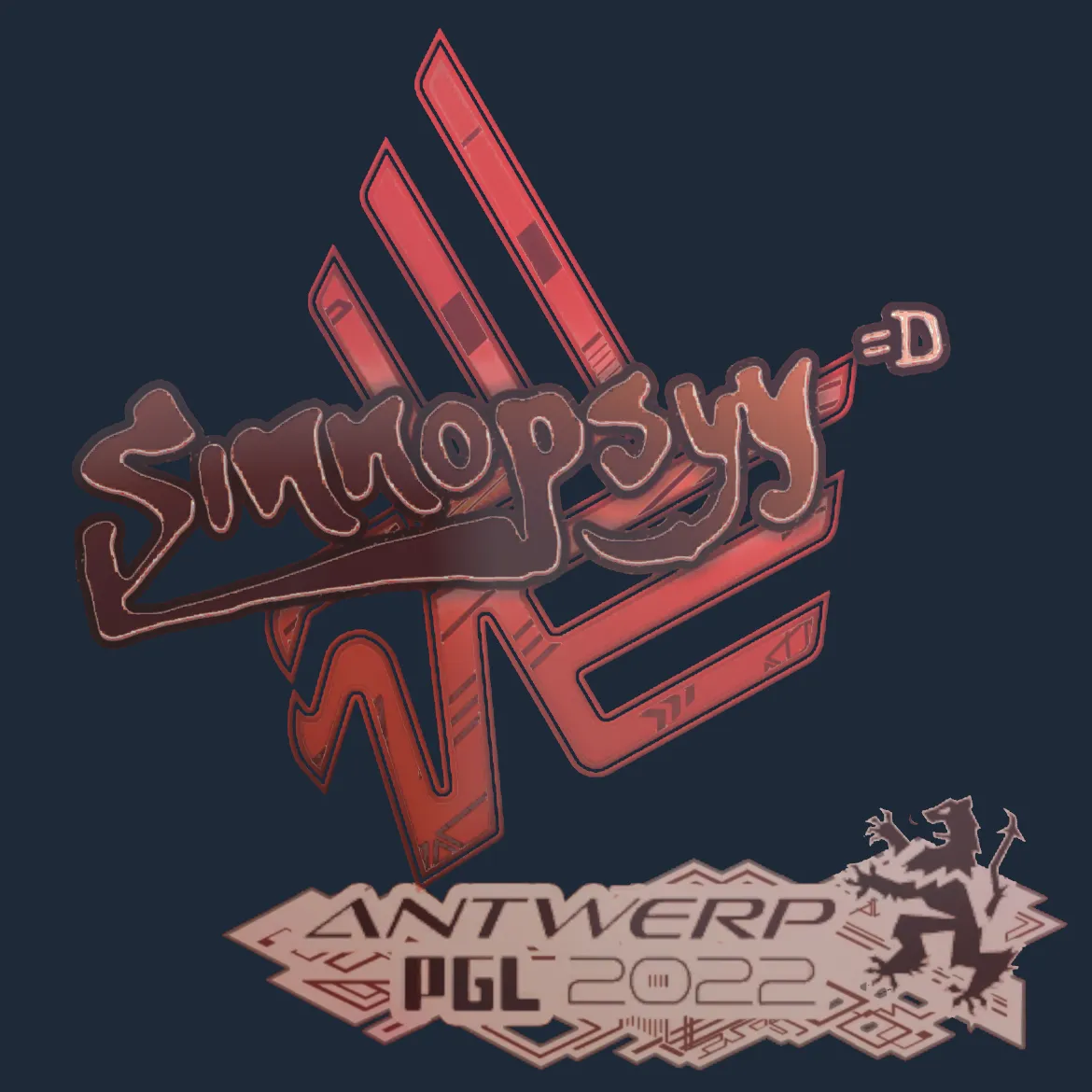 Sticker | sinnopsyy (Holo) | Antwerp 2022