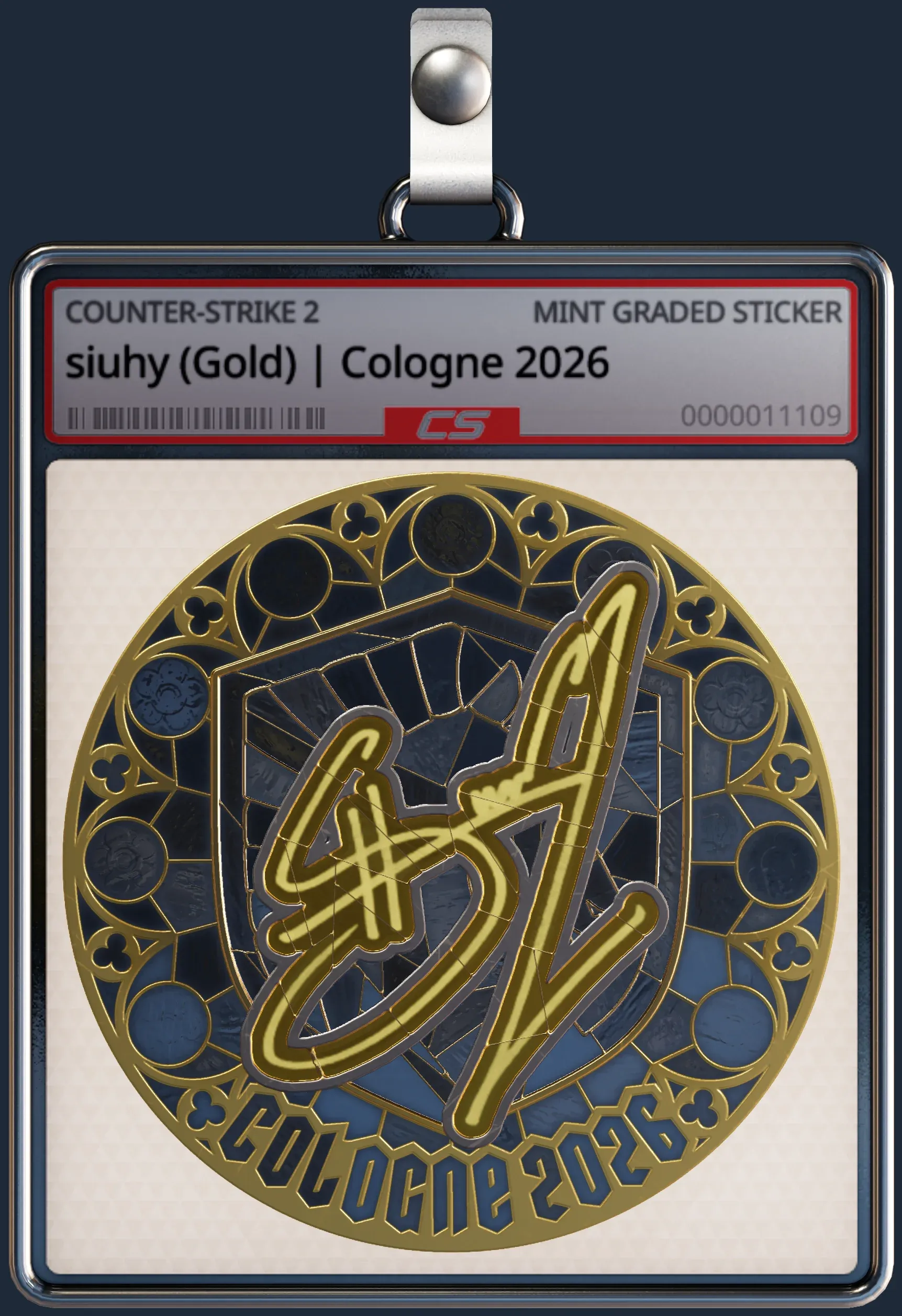 Sticker | siuhy (Gold) | Cologne 2026