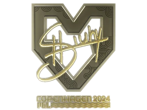 Sticker | siuhy (Gold) | Copenhagen 2024