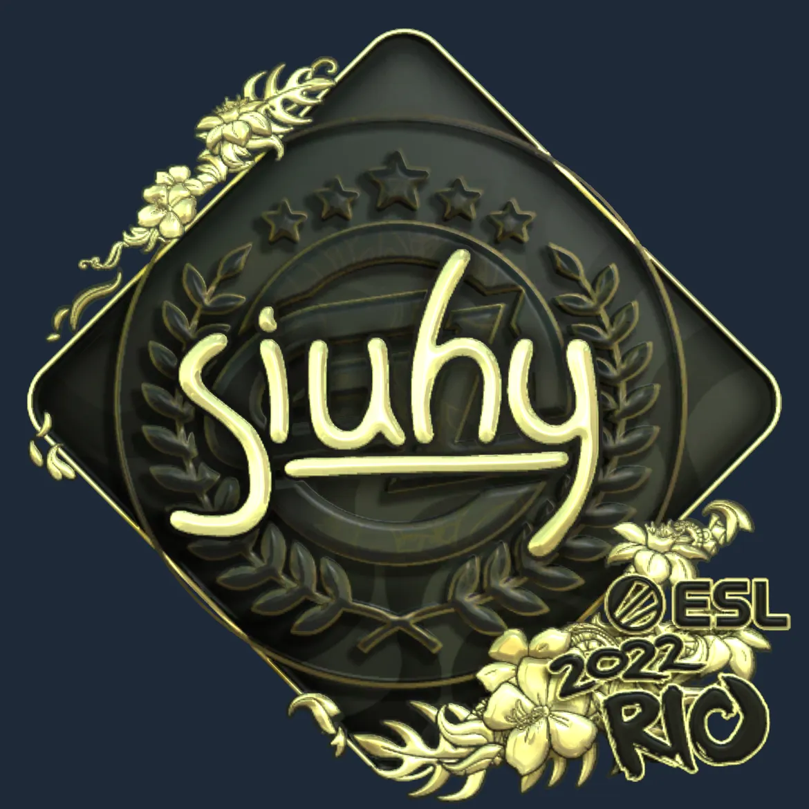 Sticker | siuhy (Gold) | Rio 2022