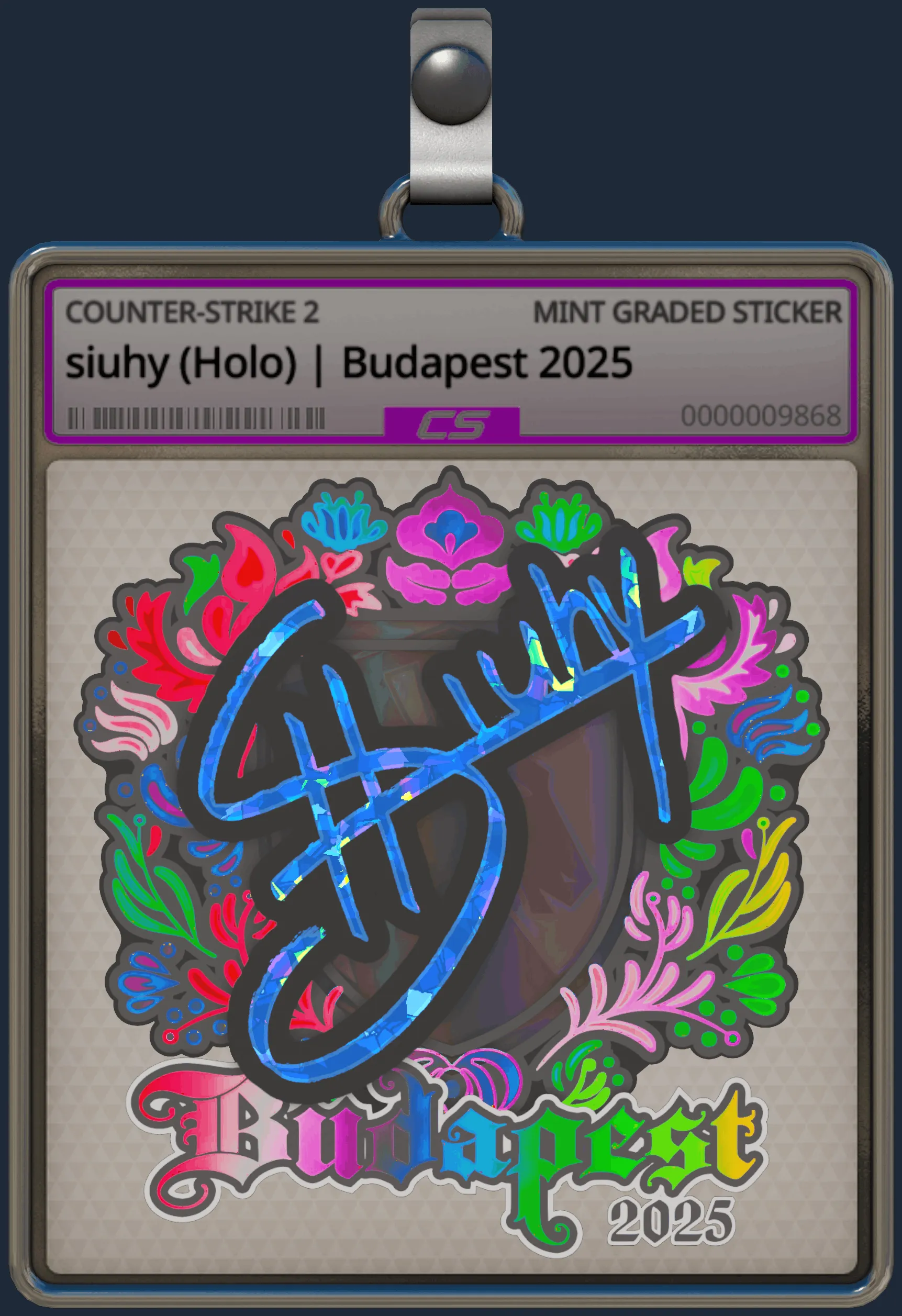 Sticker | siuhy (Holo) | Budapest 2025
