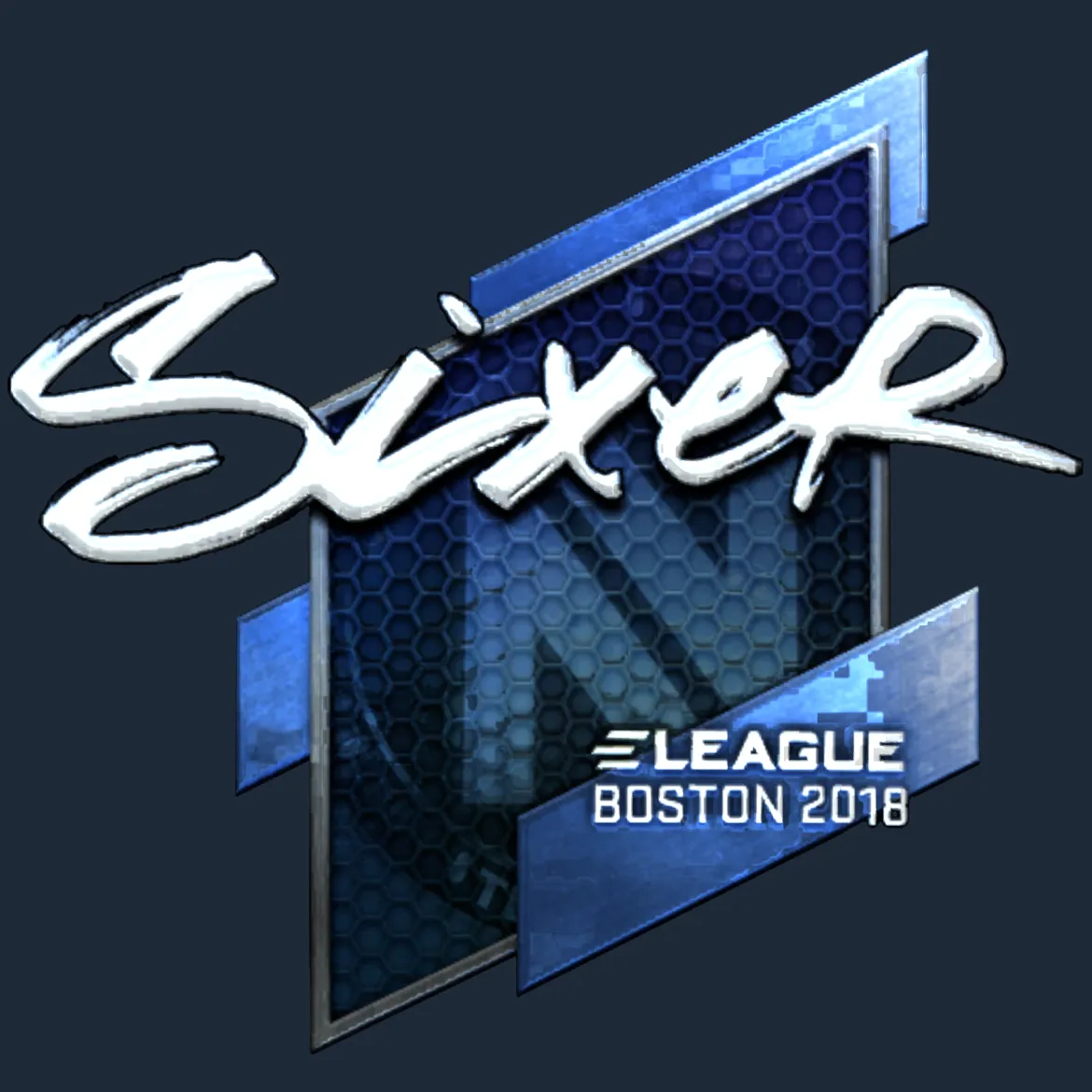 Sticker | SIXER (Foil) | Boston 2018