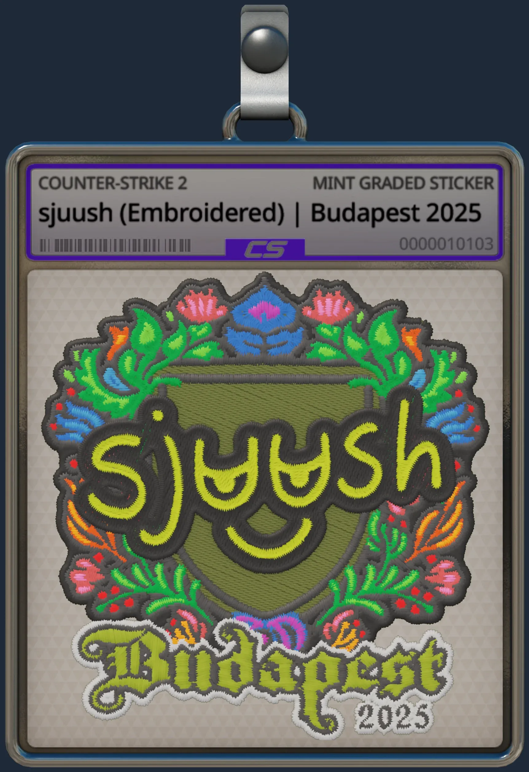 Sticker | sjuush (Embroidered) | Budapest 2025