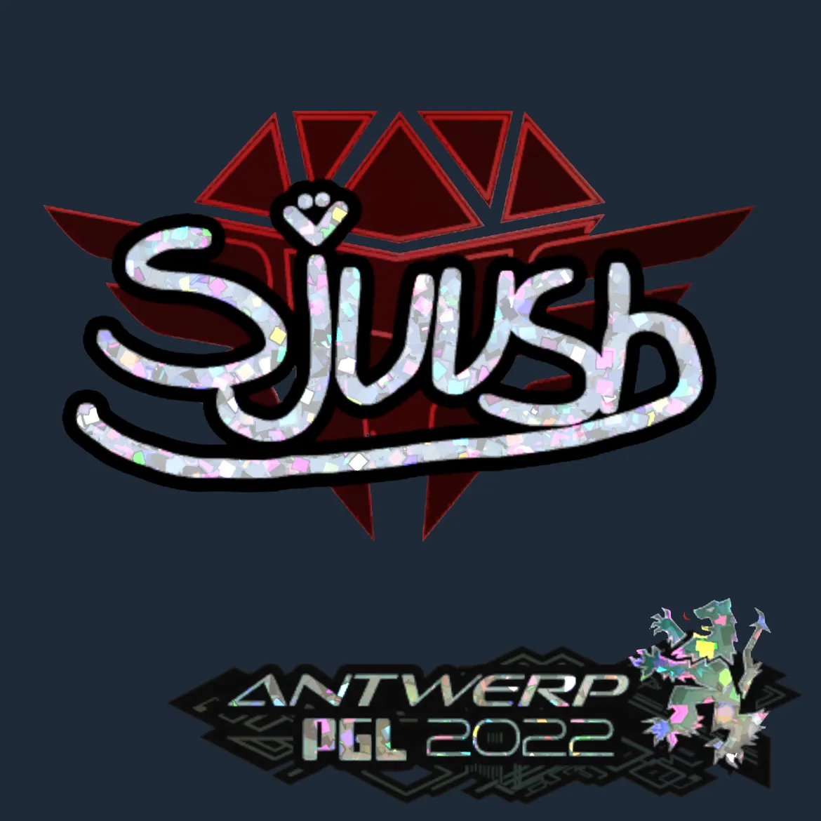 Sticker | sjuush (Glitter) | Antwerp 2022